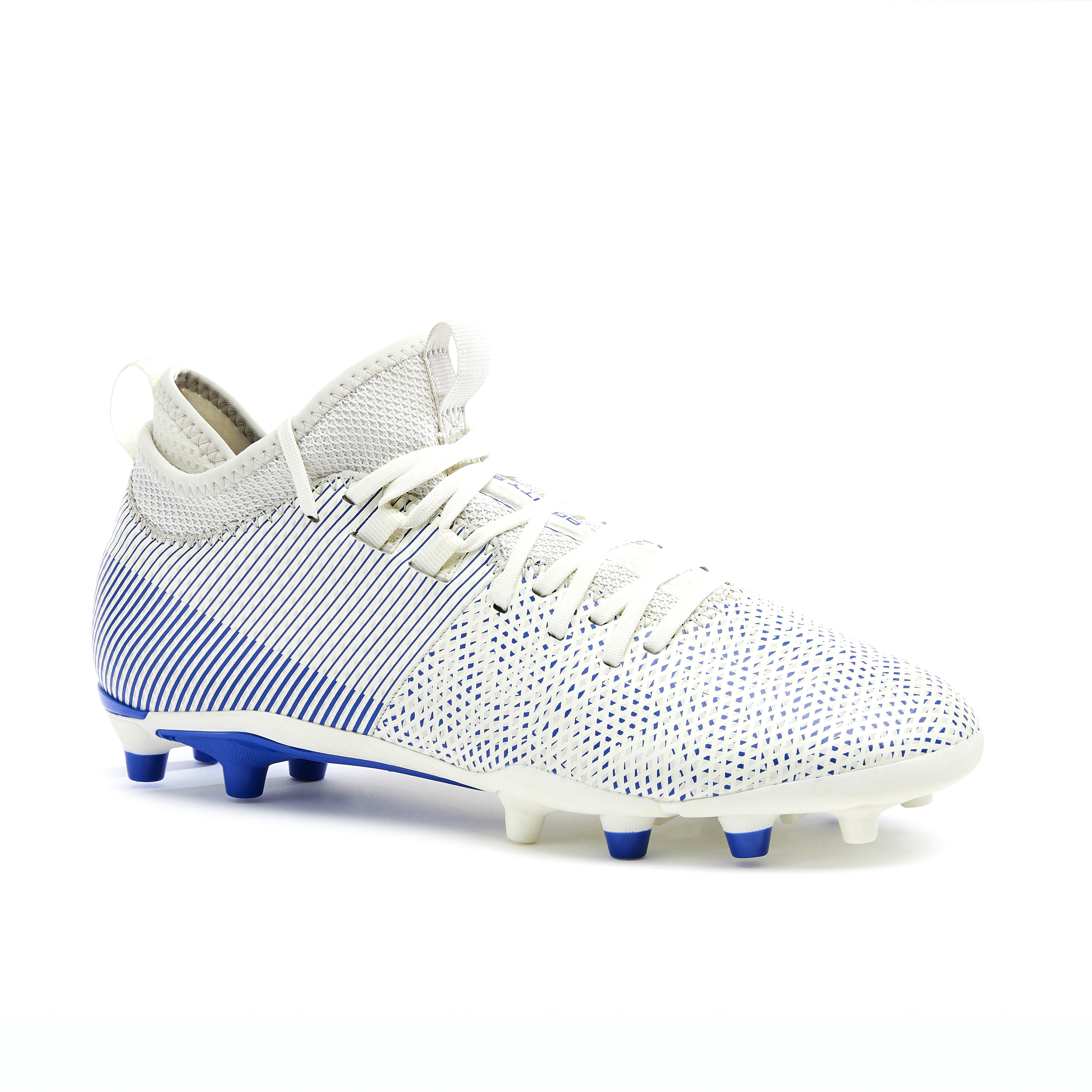 Kipsta Fussballschuhe Nocken Agility 900 Halbhoch FG Trockenböden Damen weiss