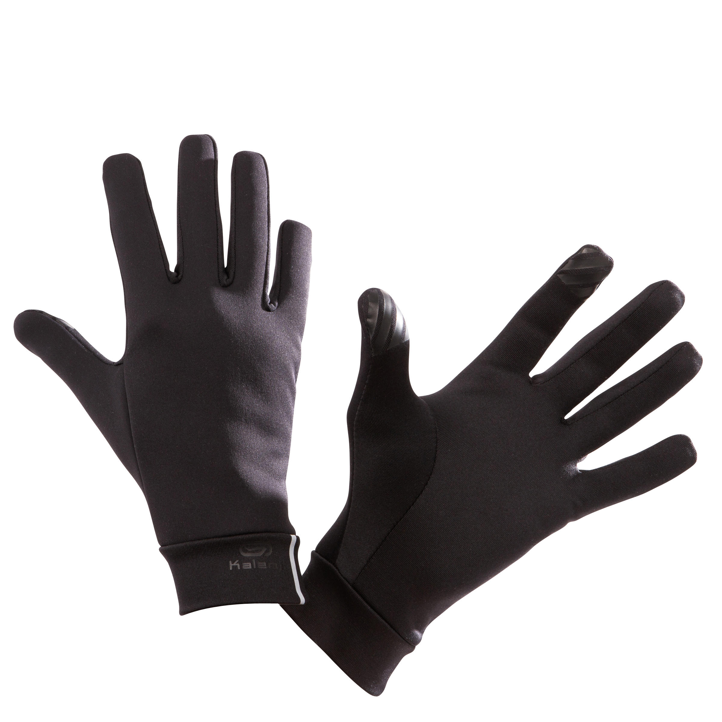 Kalenji Laufhandschuhe Touch Warm+ schwarz