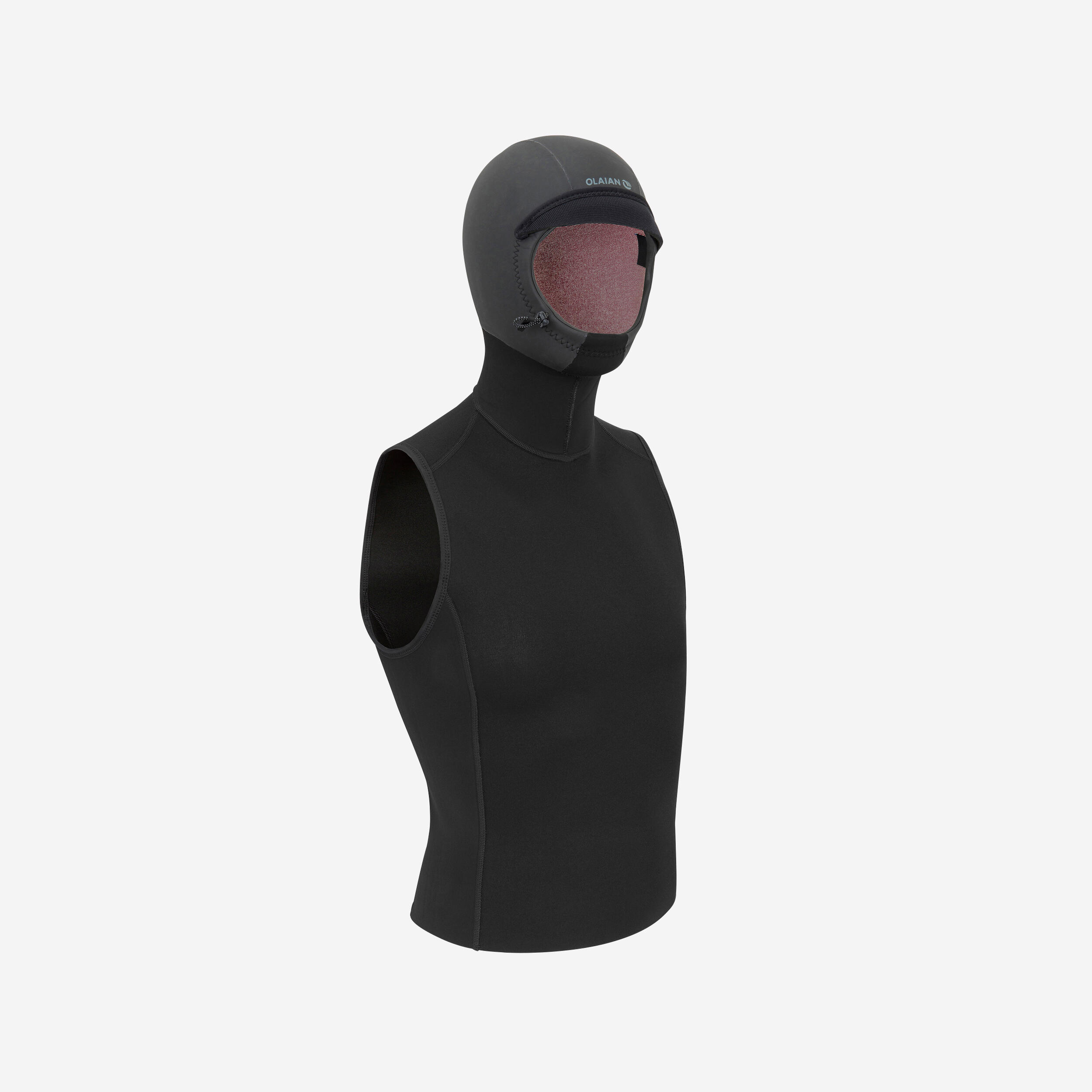 Olaian Neoprentop Surfen Shood 900 New Neopren 1 mm mit integrierter Kopfhaube 2 mm