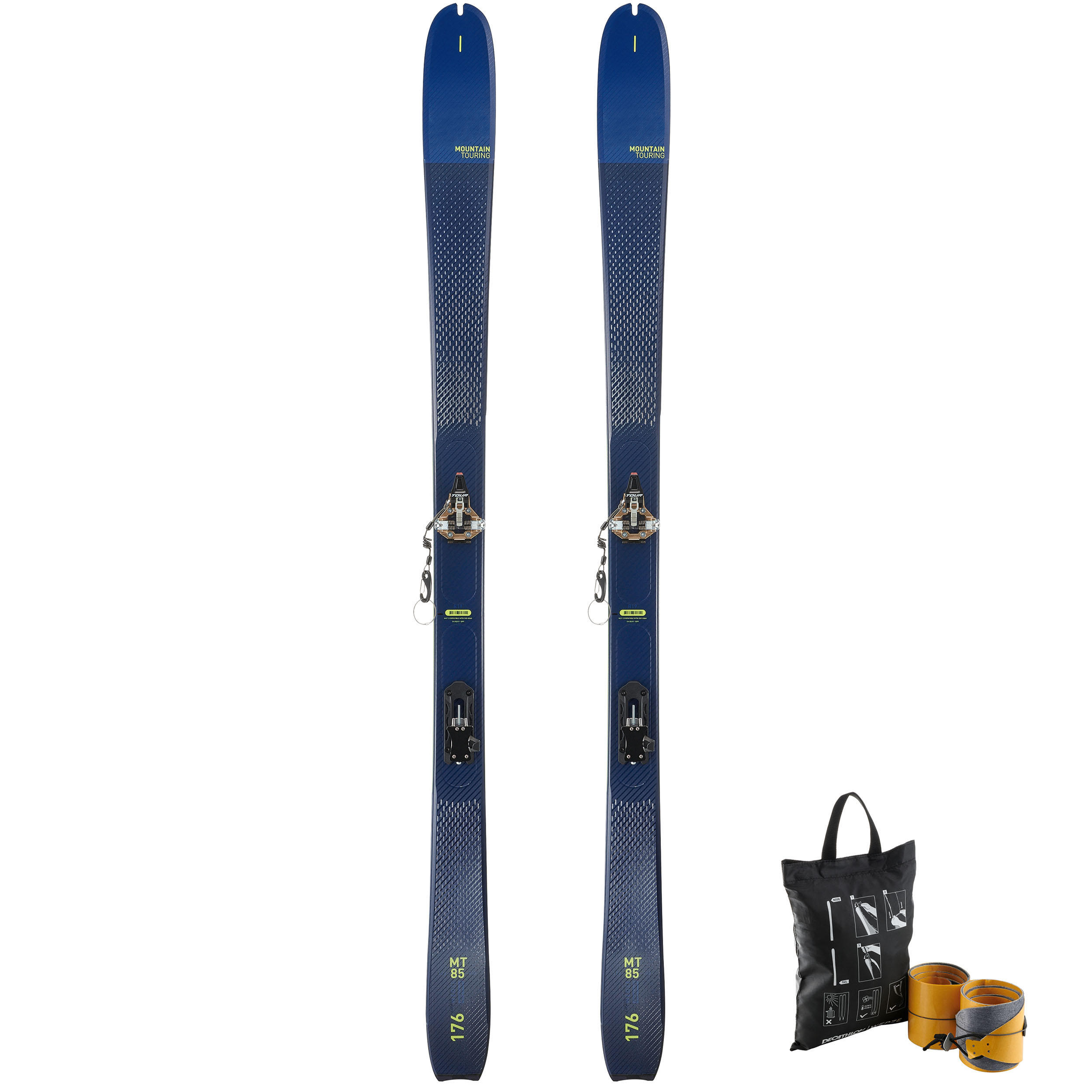 Wedze Tourenski- Set Mountain Touring MT85 mit Bindung