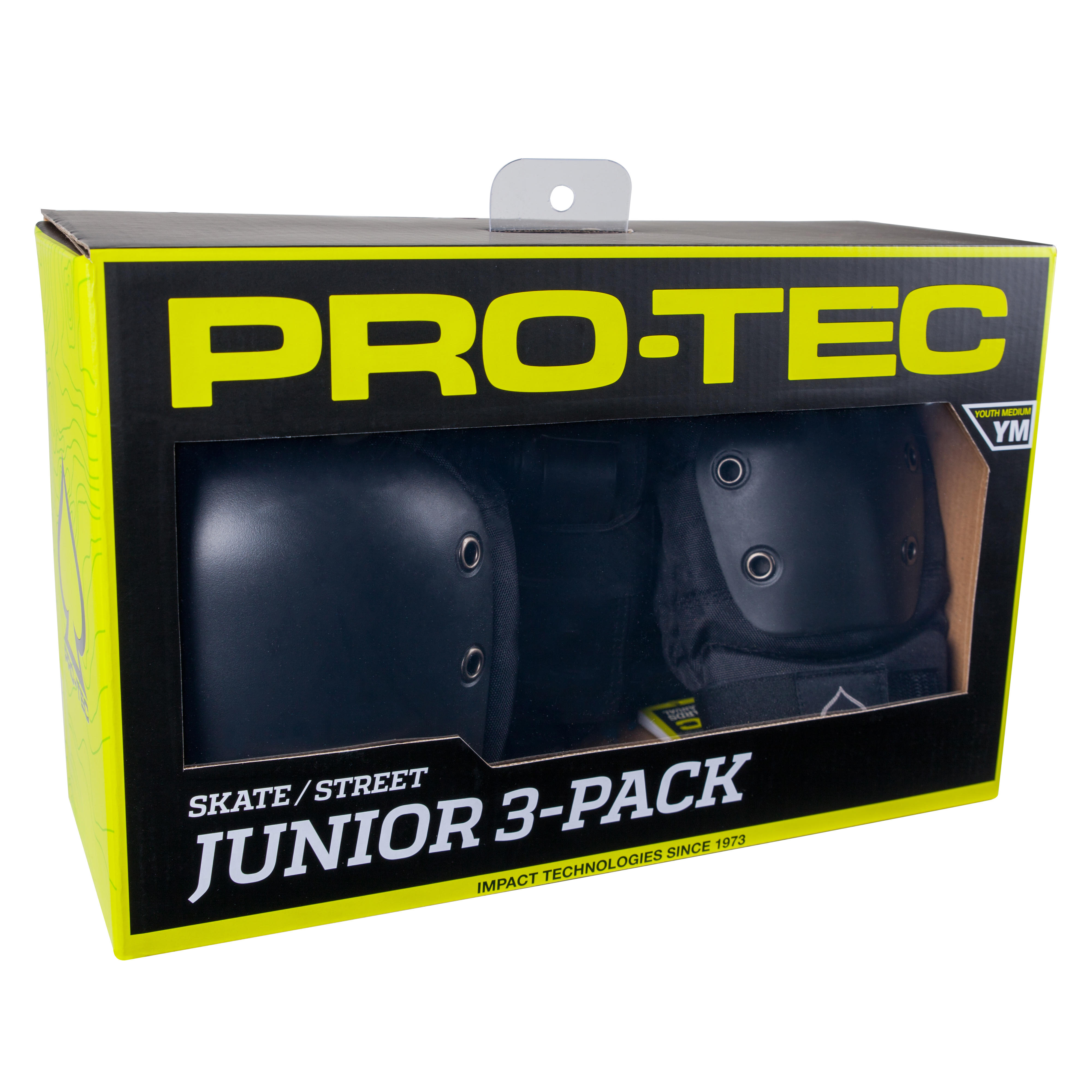 Pro-tec Protektoren Skateboard Kinder 3er-Pack schwarz