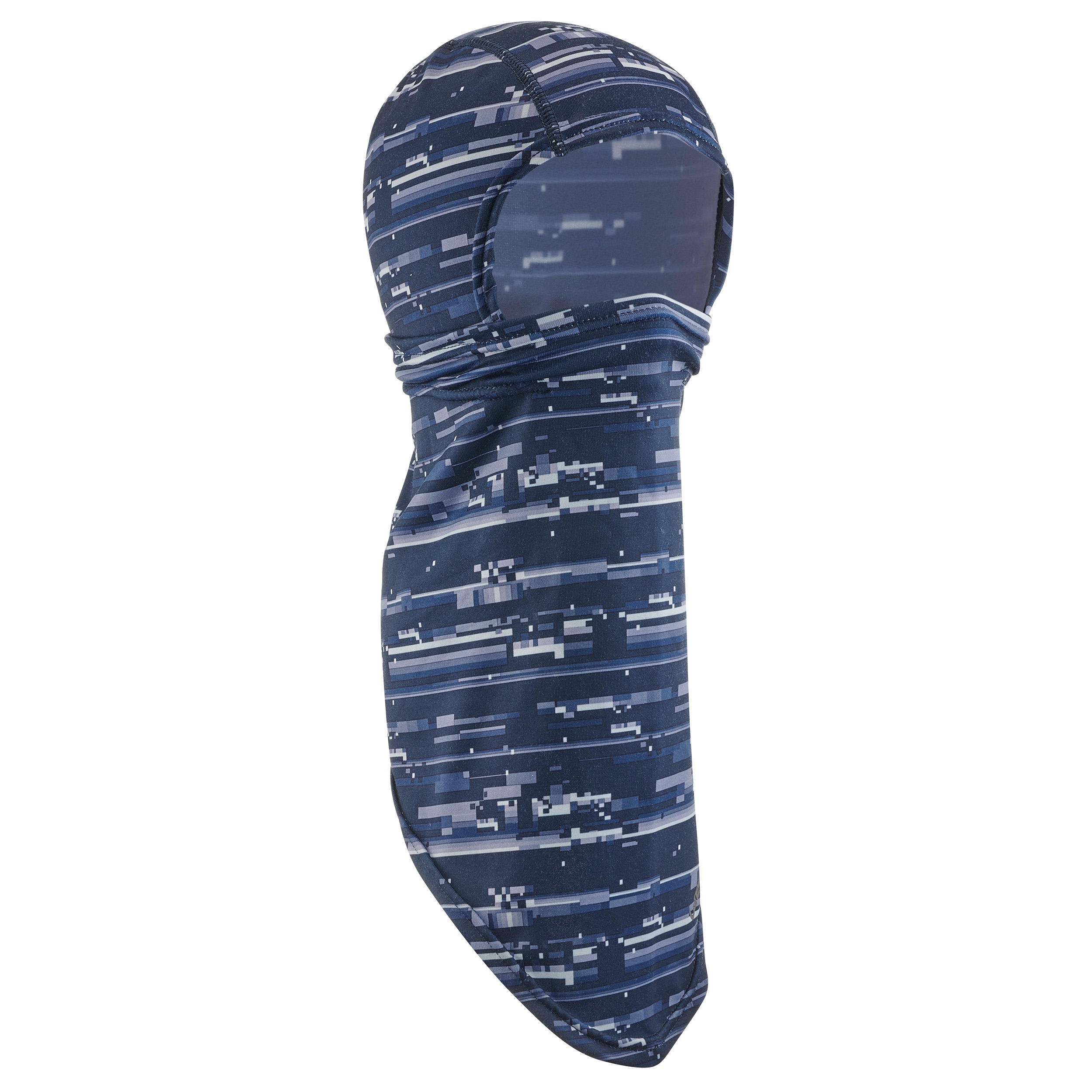 Wedze Unterhelmmütze Sturmhaube Ninja Streifen Kinder blau