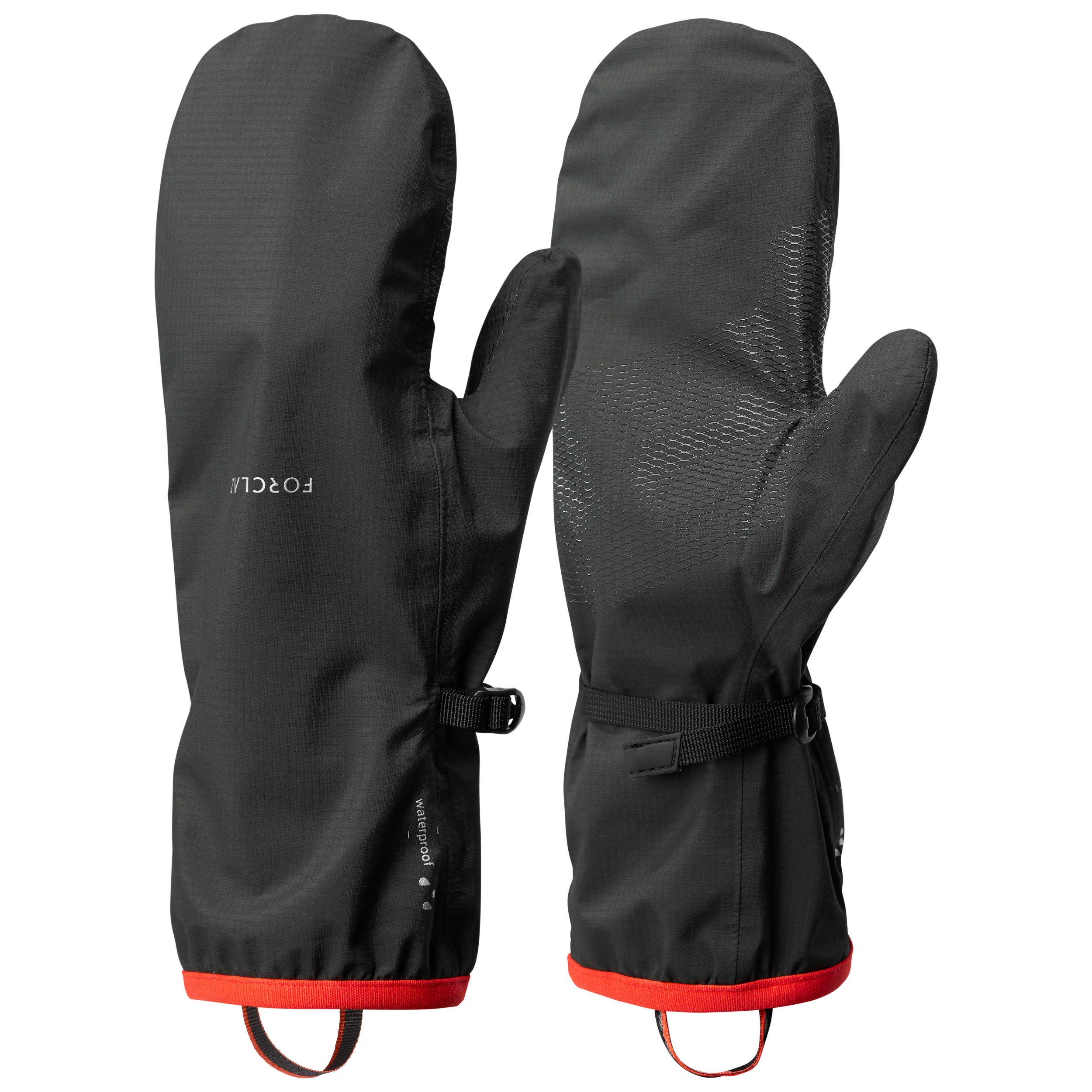 Forclaz Überziehhandschuhe Bergtrekking Trek 500 wasserdicht Erwachsene schwarz