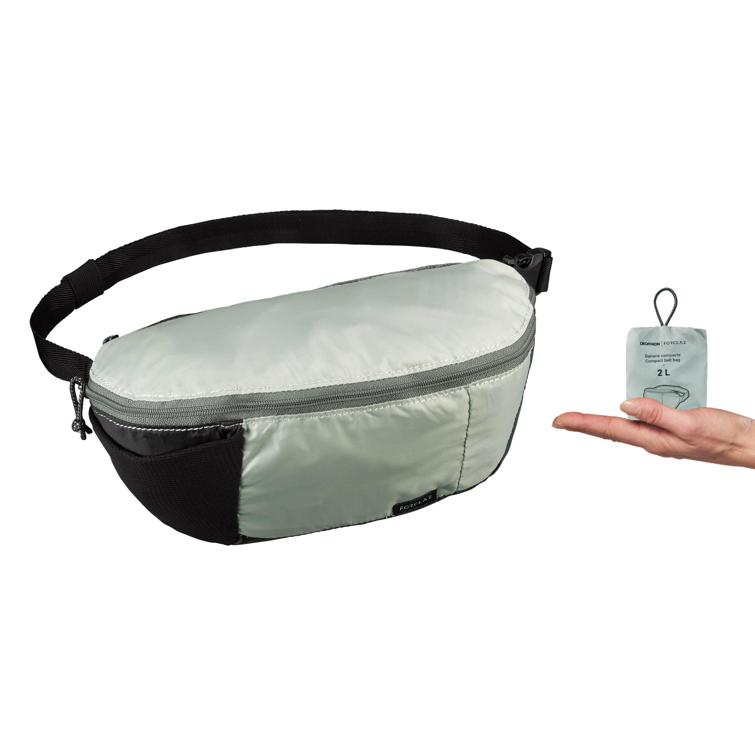 Forclaz Gürteltasche Travel Compact 2 Liter grün