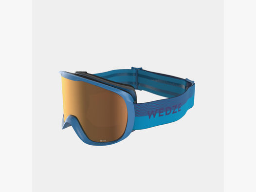 Wedze Skibrille Snowboardbrille G 500 S3 Schönwetter Damen/Mädchen violett