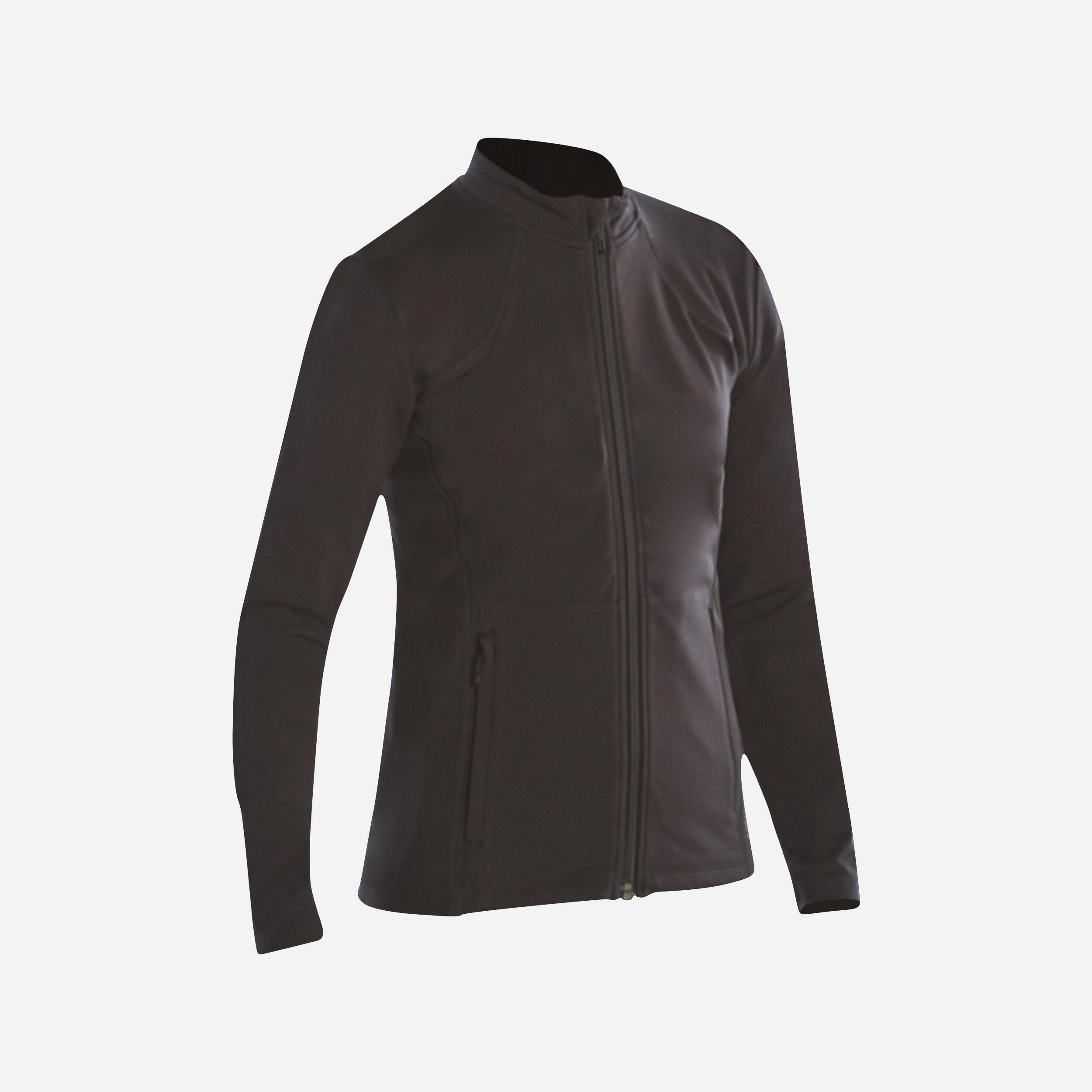 Axelys Trainingsjacke Eiskunstlauf Kinder schwarz