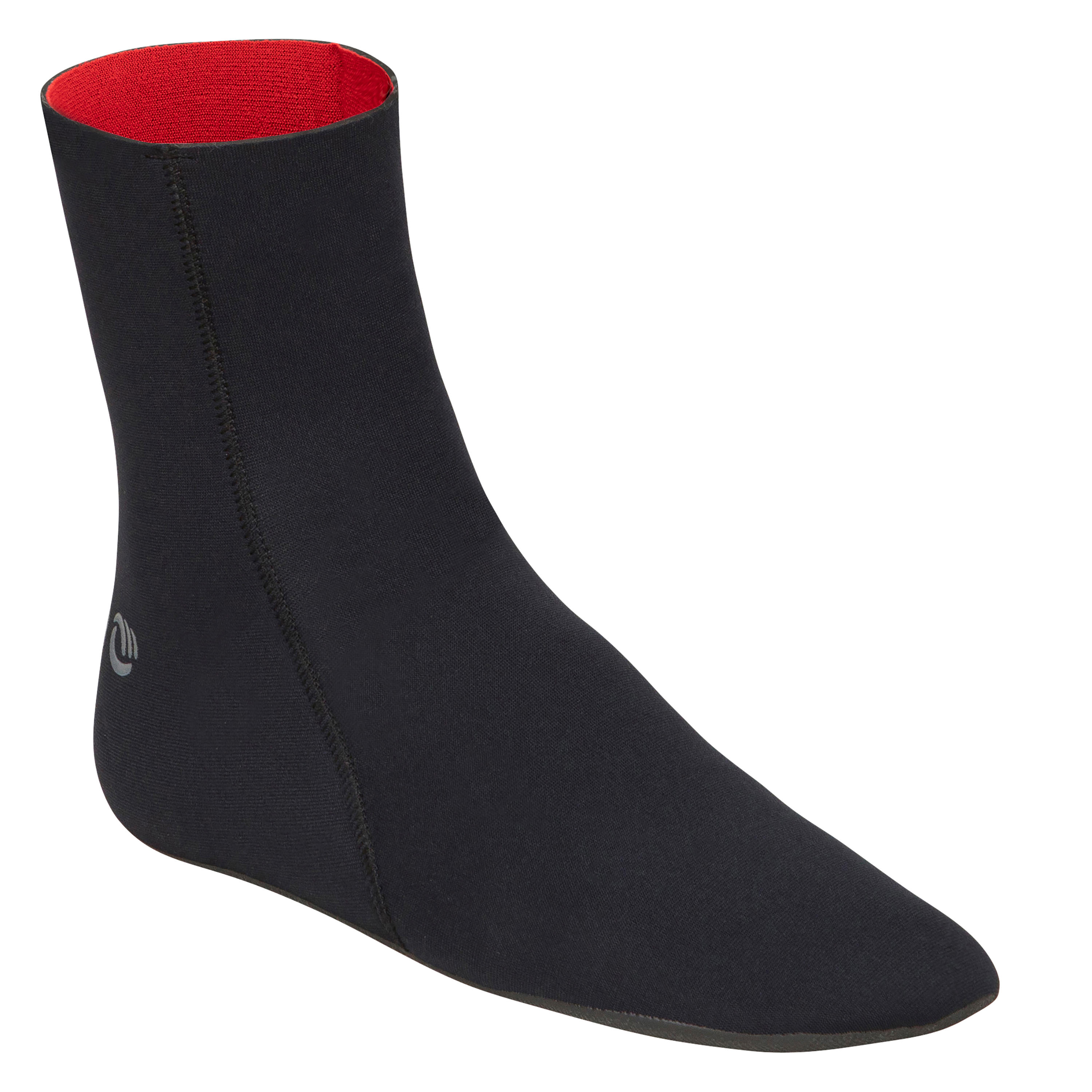 Olaian Neoprensocken Surfen 3 mm schwarz
