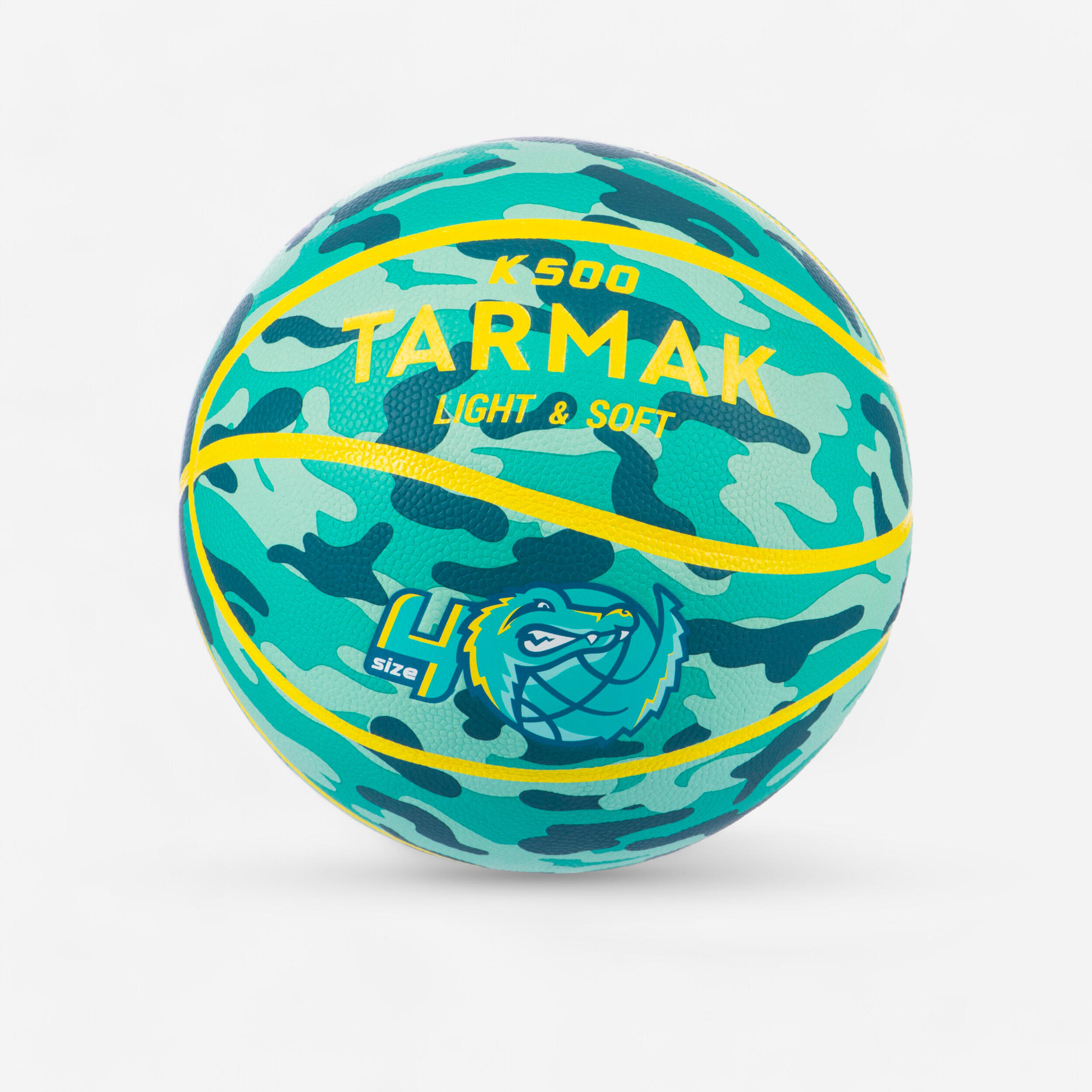 Tarmak Kinder Basketball Grösse 4 - K500 grün/gelb
