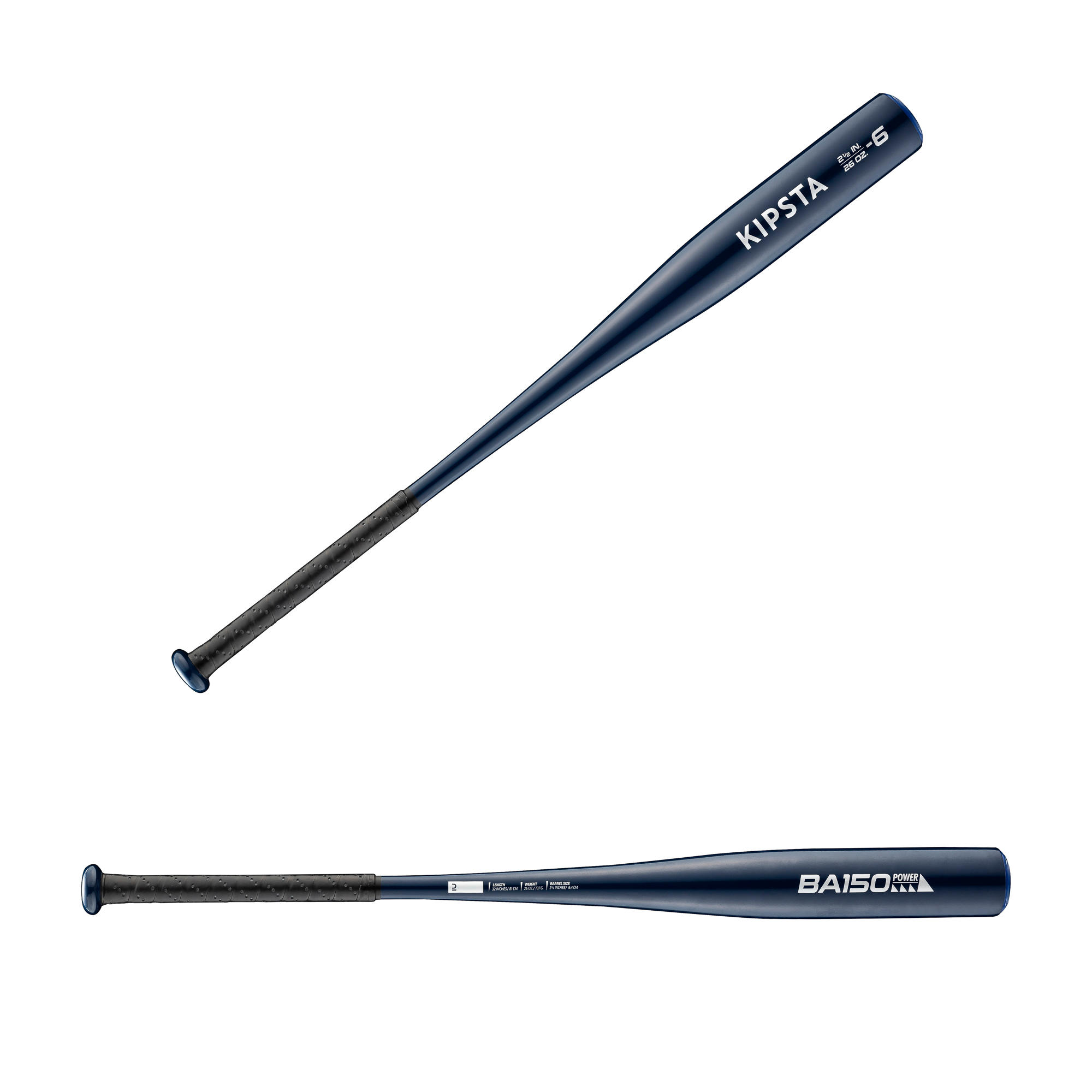 Kipsta Baseballschläger BA150 Power Aluminium blau