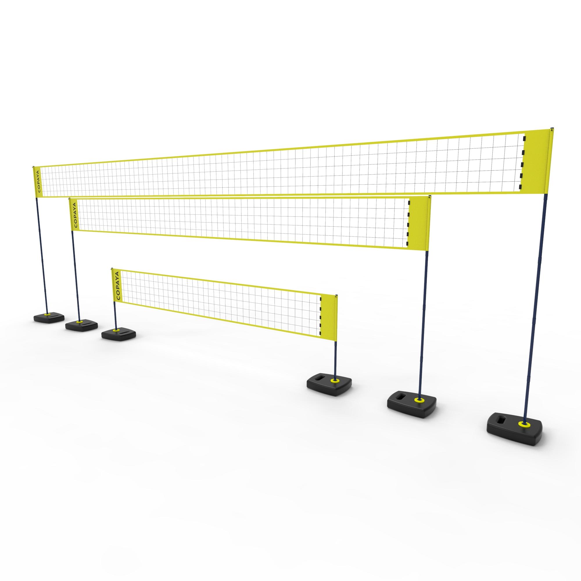 Copaya Beachvolleyballnetz Set BV500 verstellbar gelb
