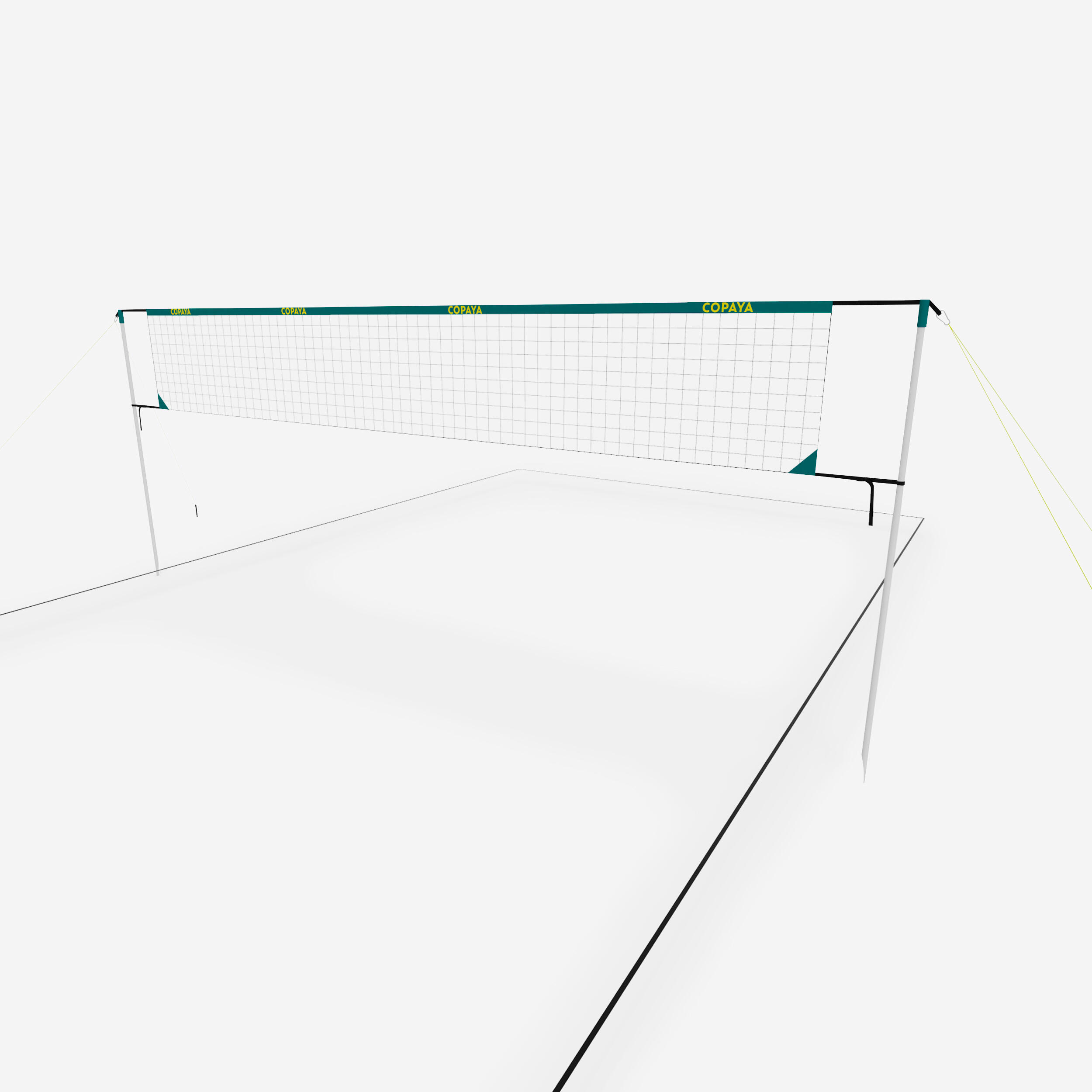 Copaya Beachvolleyballnetz Set BV500 6 m blau