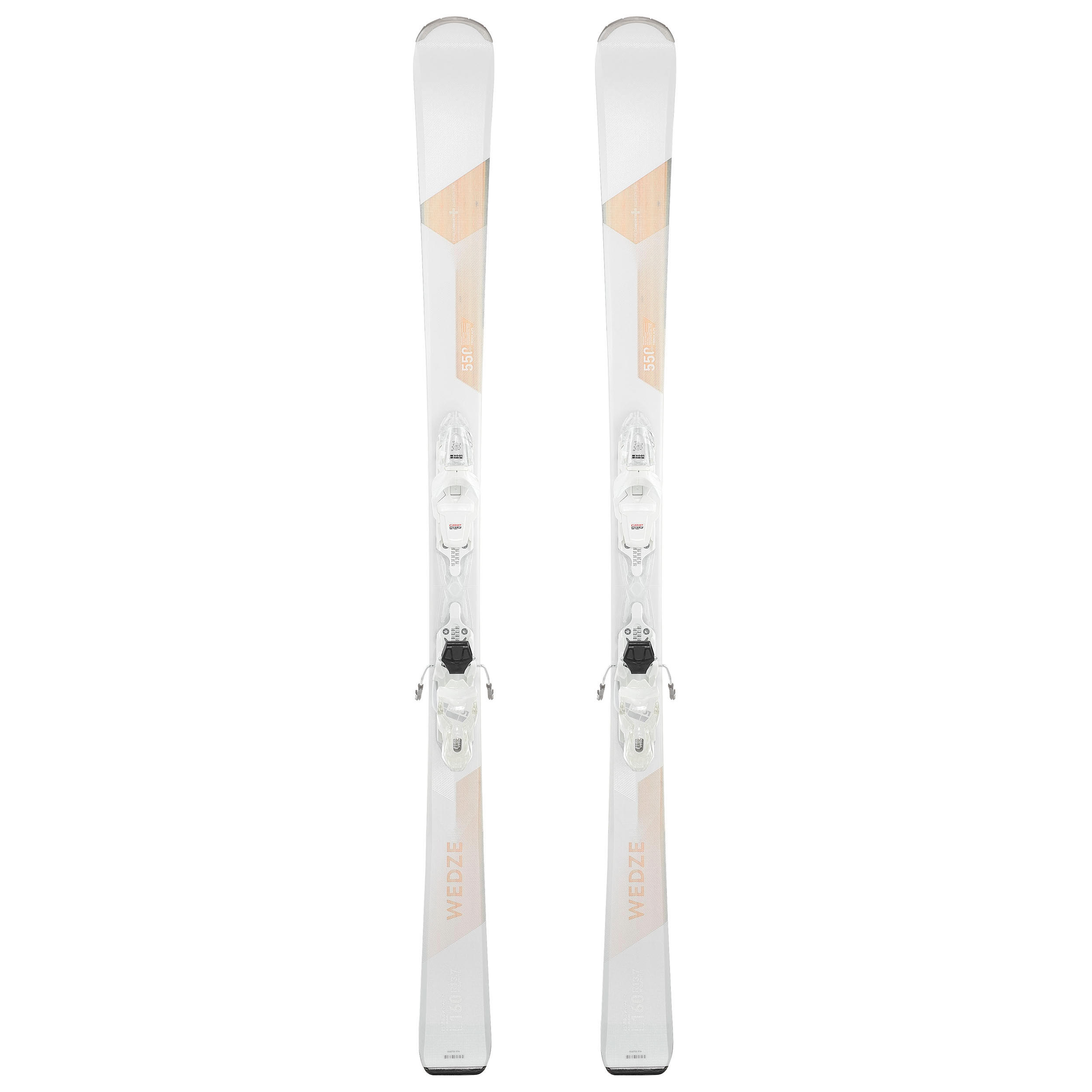 Wedze Ski All Mountain Cross 550+ Damen weiss