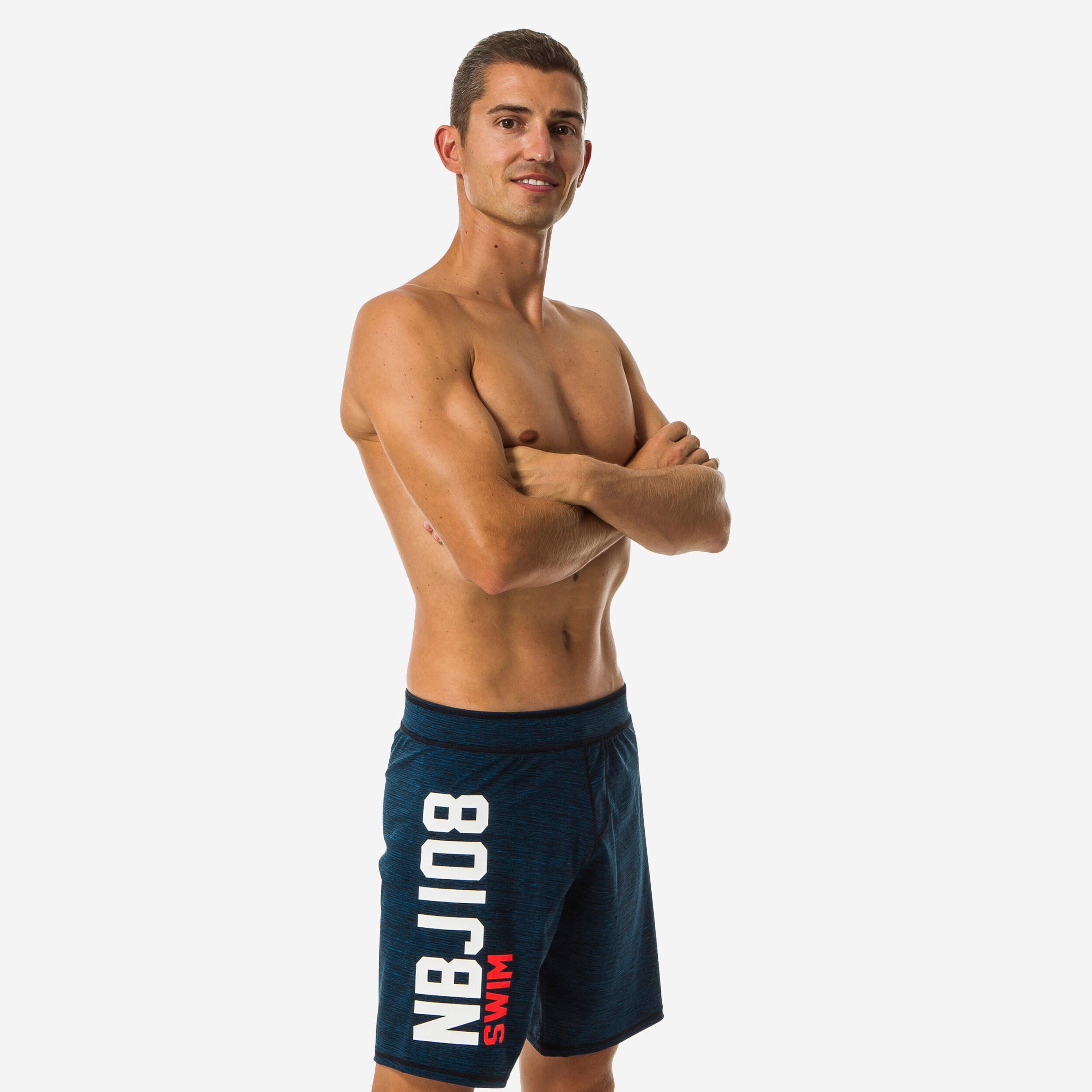 Nabaiji Schwimmshorts Badehose lang 100 Tex Herren grün