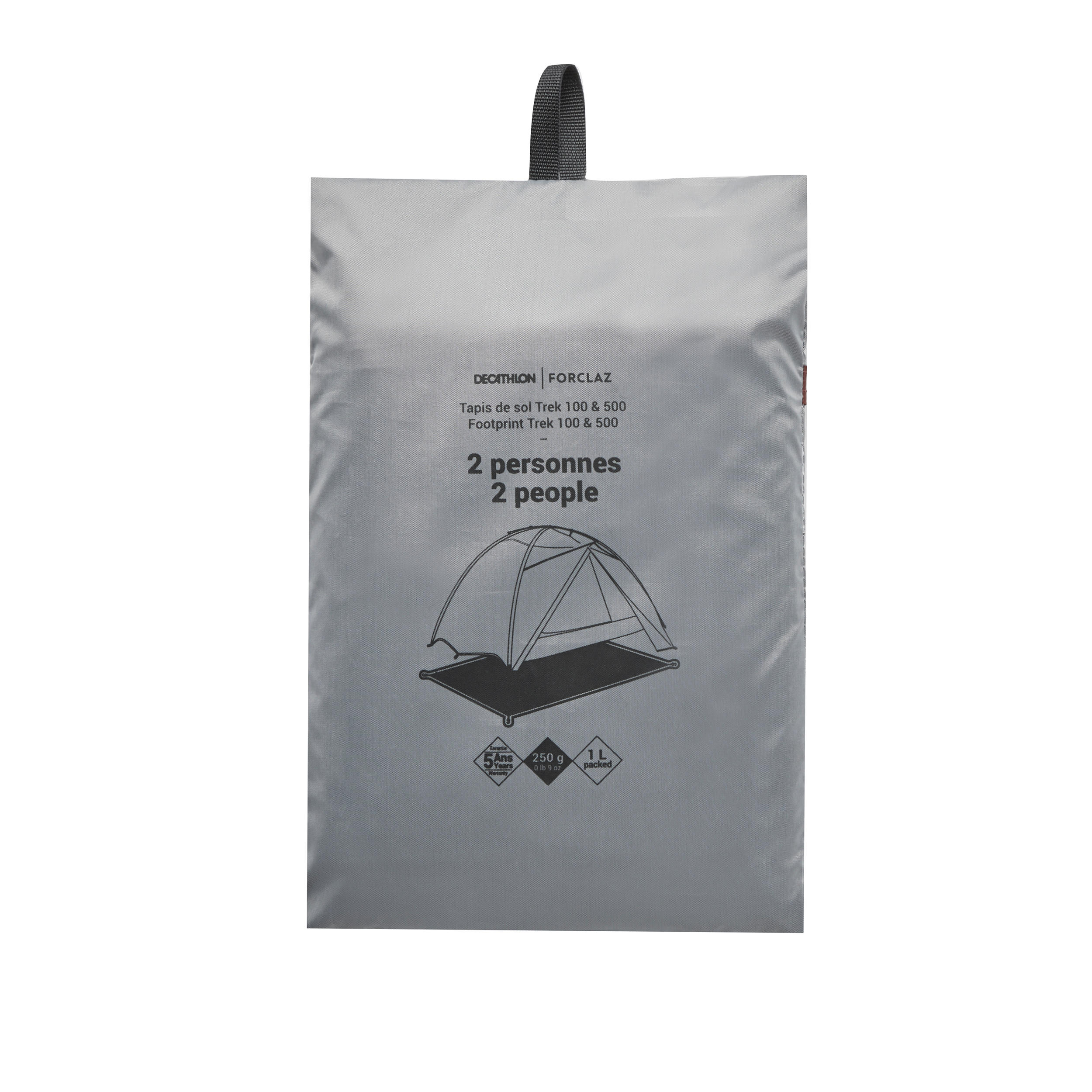 Forclaz Bodenplane Schutzplane für die 2-Personen-Zelte MT100 und MT500