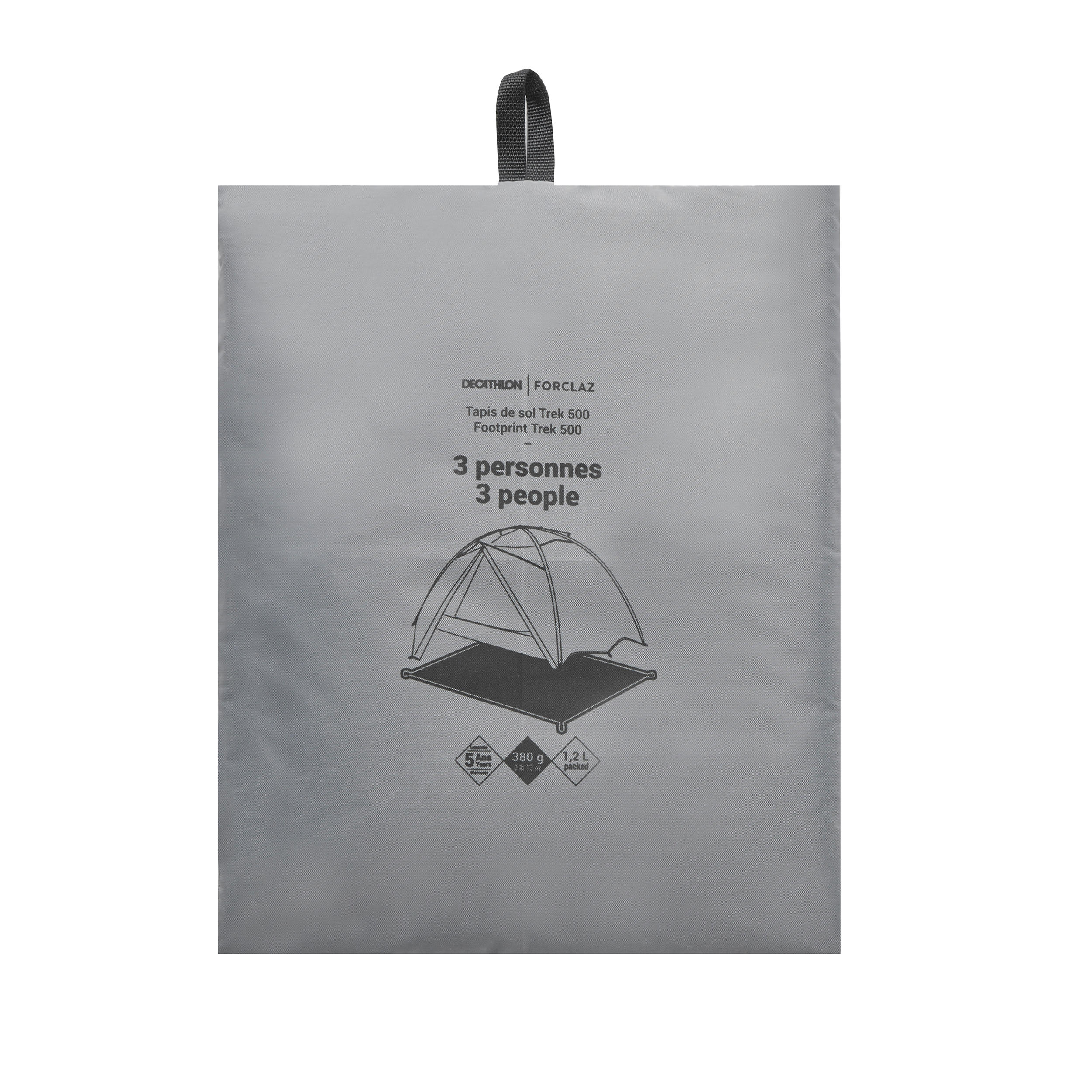 Forclaz Bodenplane Schutzplane für das Zelt MT500 3 Personen