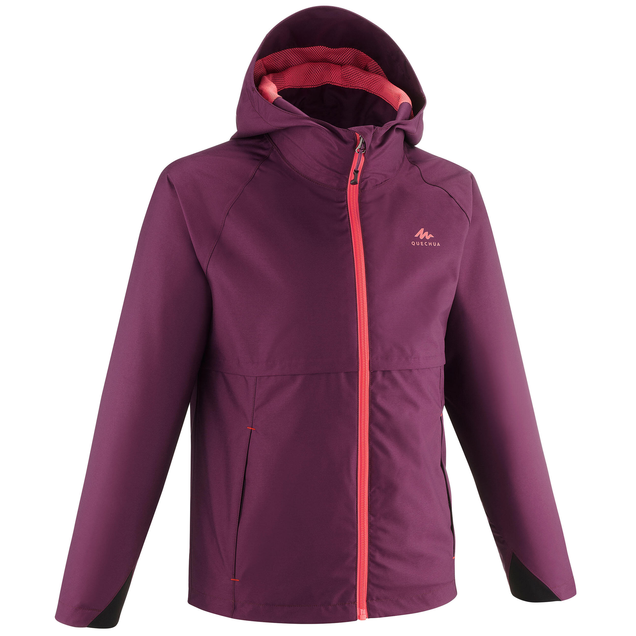 Quechua Wanderjacke MH500 Wasserdicht Kinder Gr. 122–170 violett