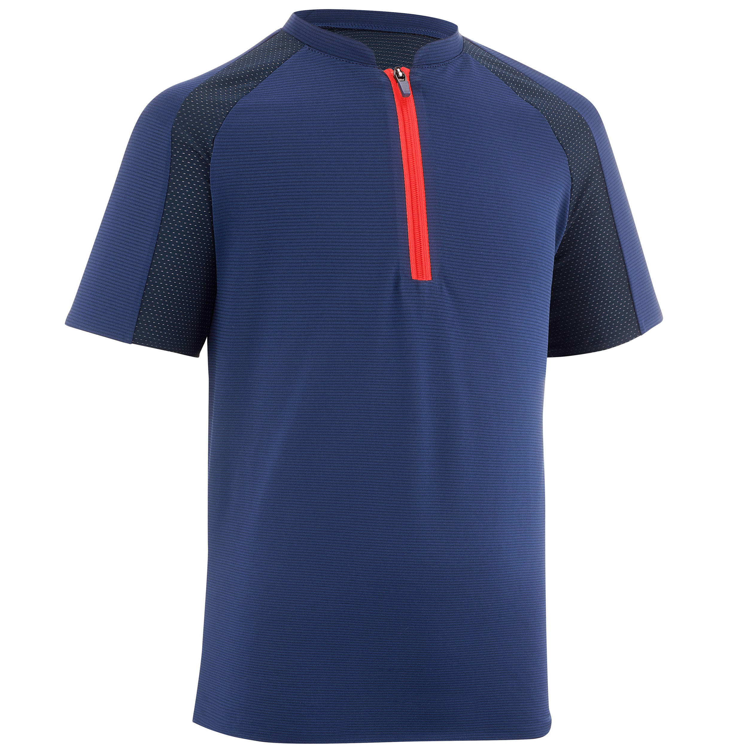 Quechua Wandershirt Bergwandern MH550 Kurzarm Kinder Gr. 122–170 blau