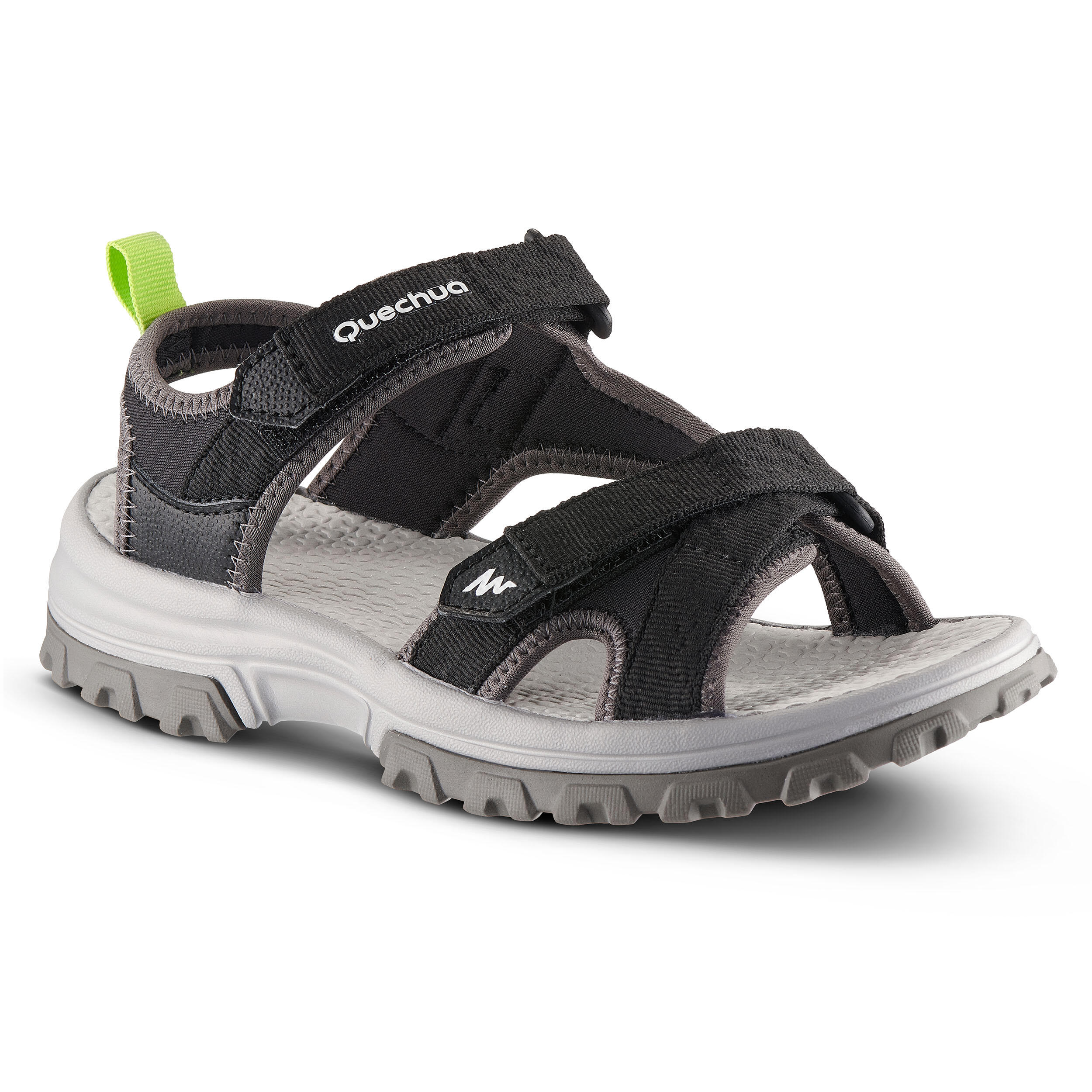 Quechua Wandersandalen MH120 TW Kinder Gr.28–39 schwarz