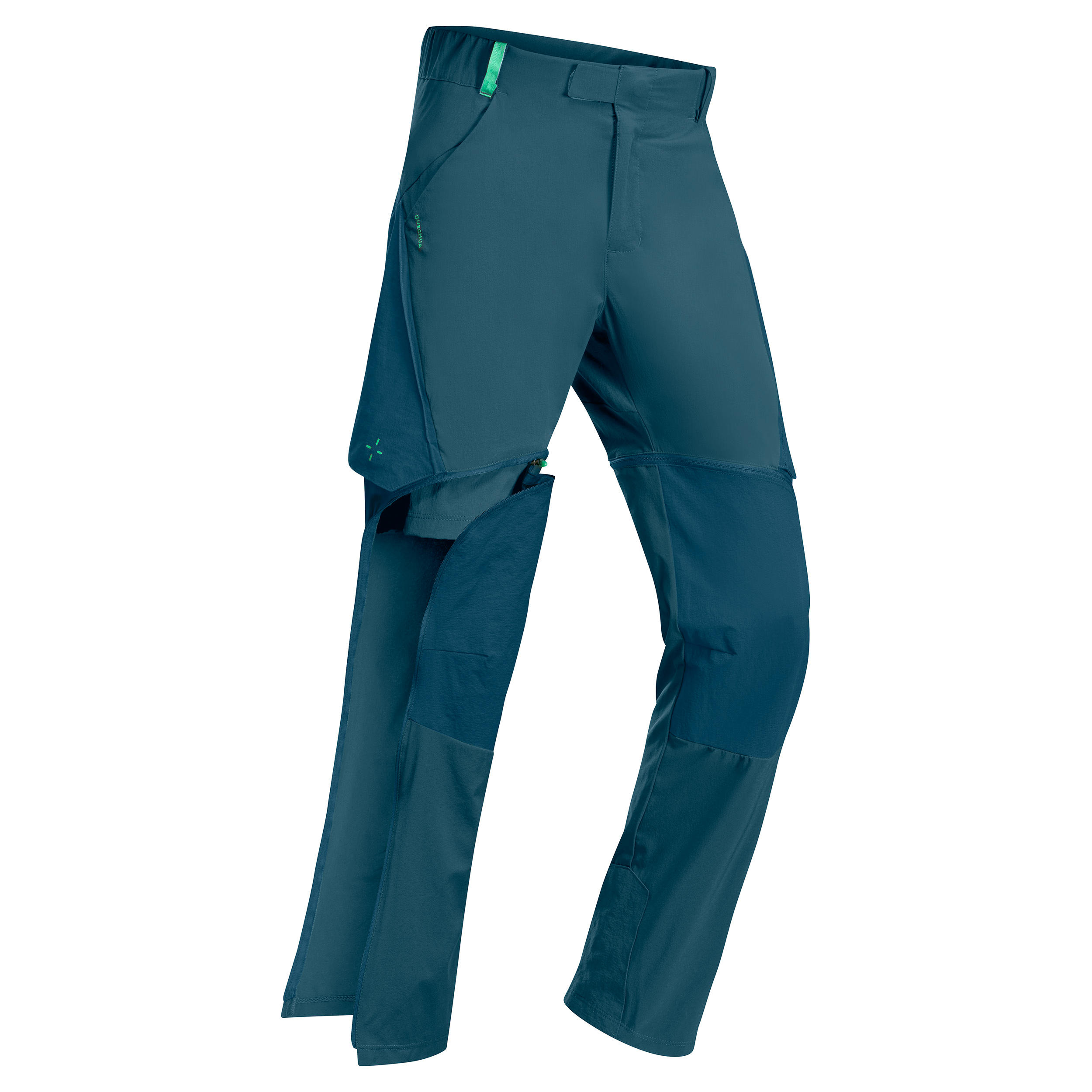 Quechua Wanderhose Zip-Off-Hose MH500 Kinder Gr. 122–170 blau