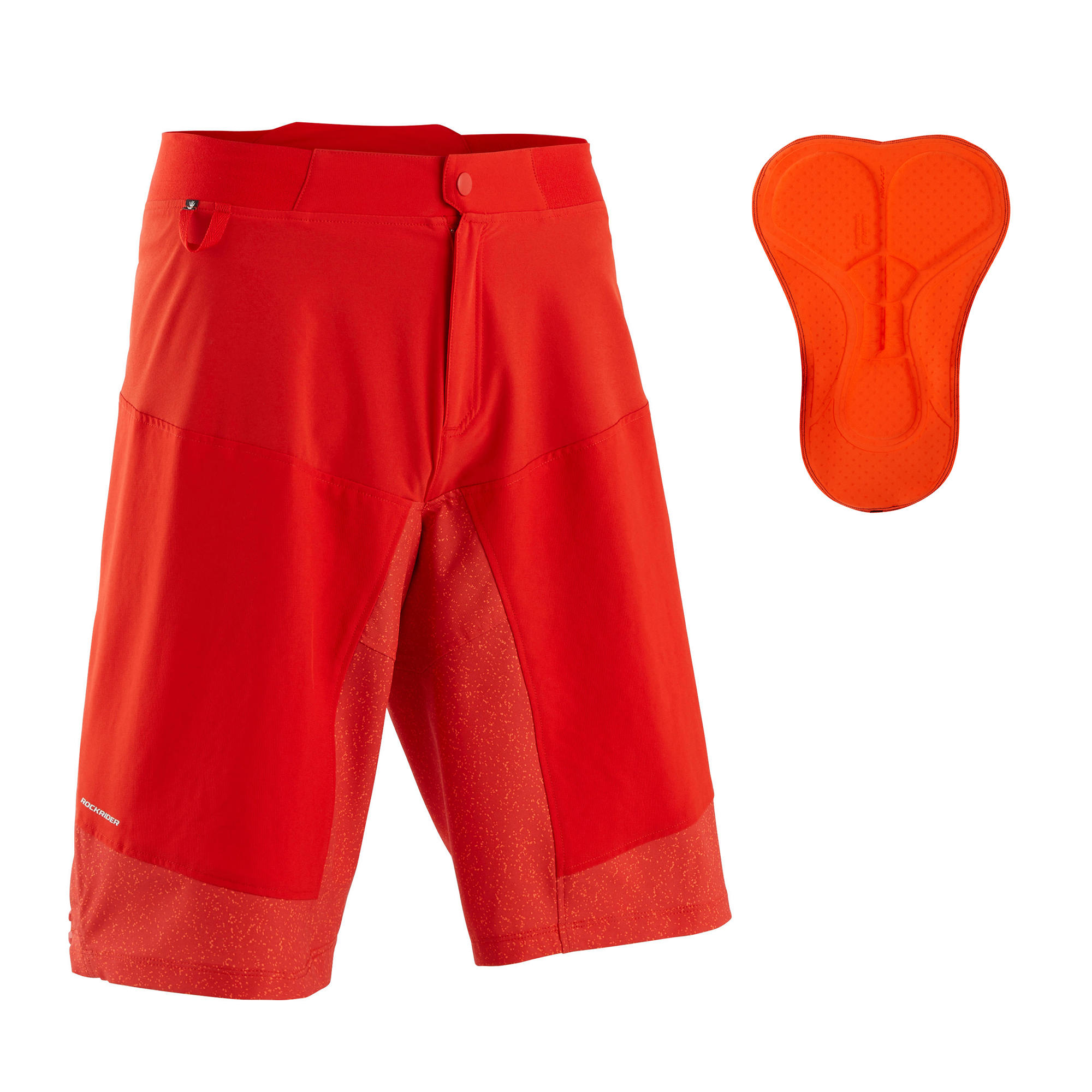 Rockrider Kurze Radhose MTB ST 500 Herren rot