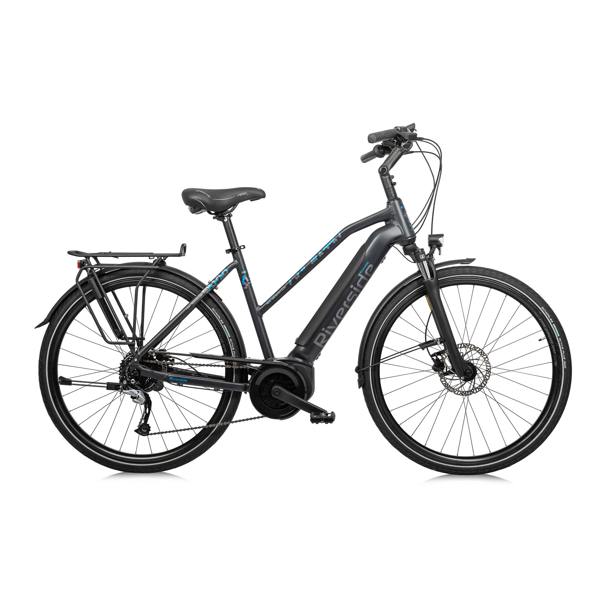 Riverside E-Bike Trekkingrad 28 Zoll Riverside Active Plus Damen PT 400 Wh