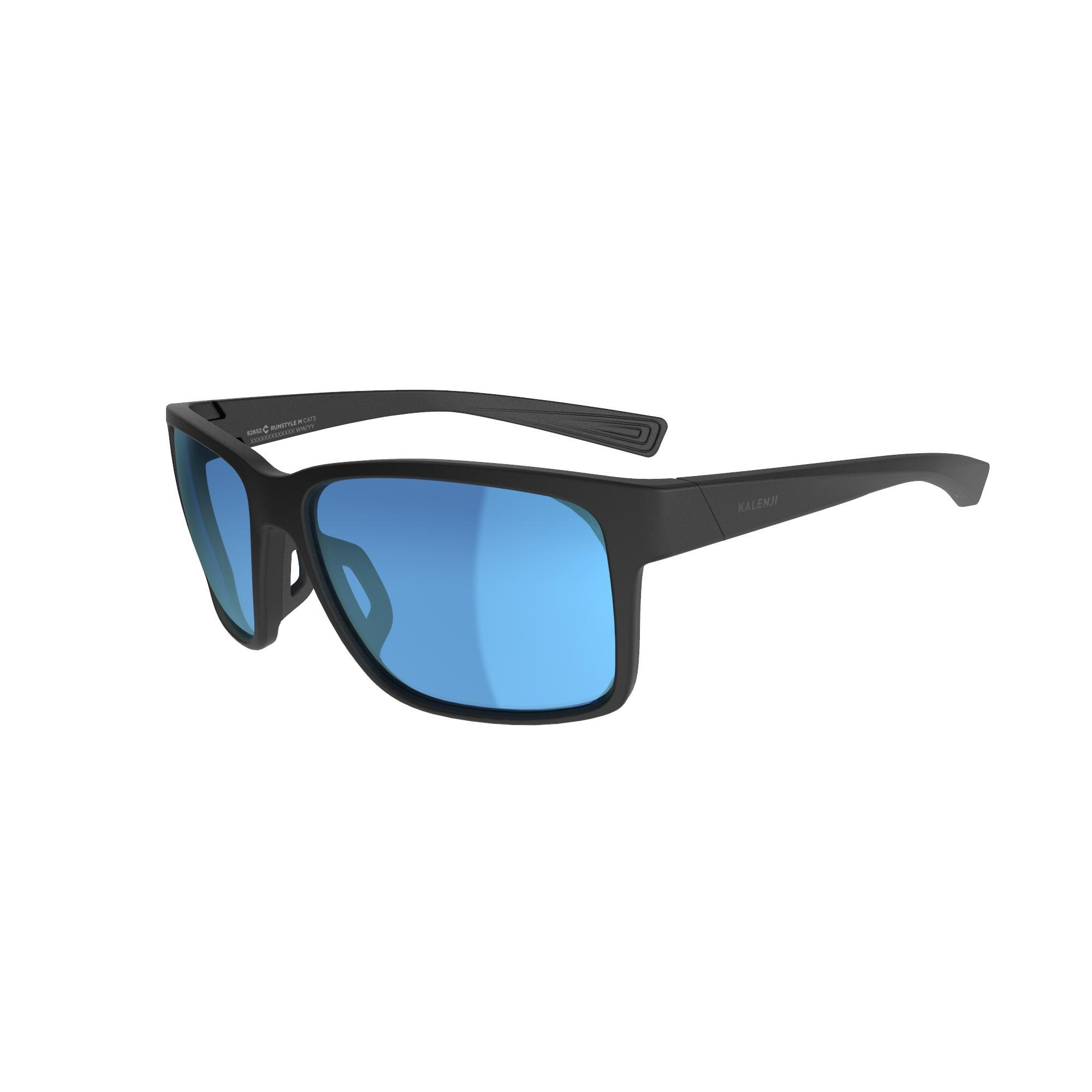 Kalenji Sonnenbrille Laufsport Runstyle 2 Kat. 3 Erwachsene schwarz/blau