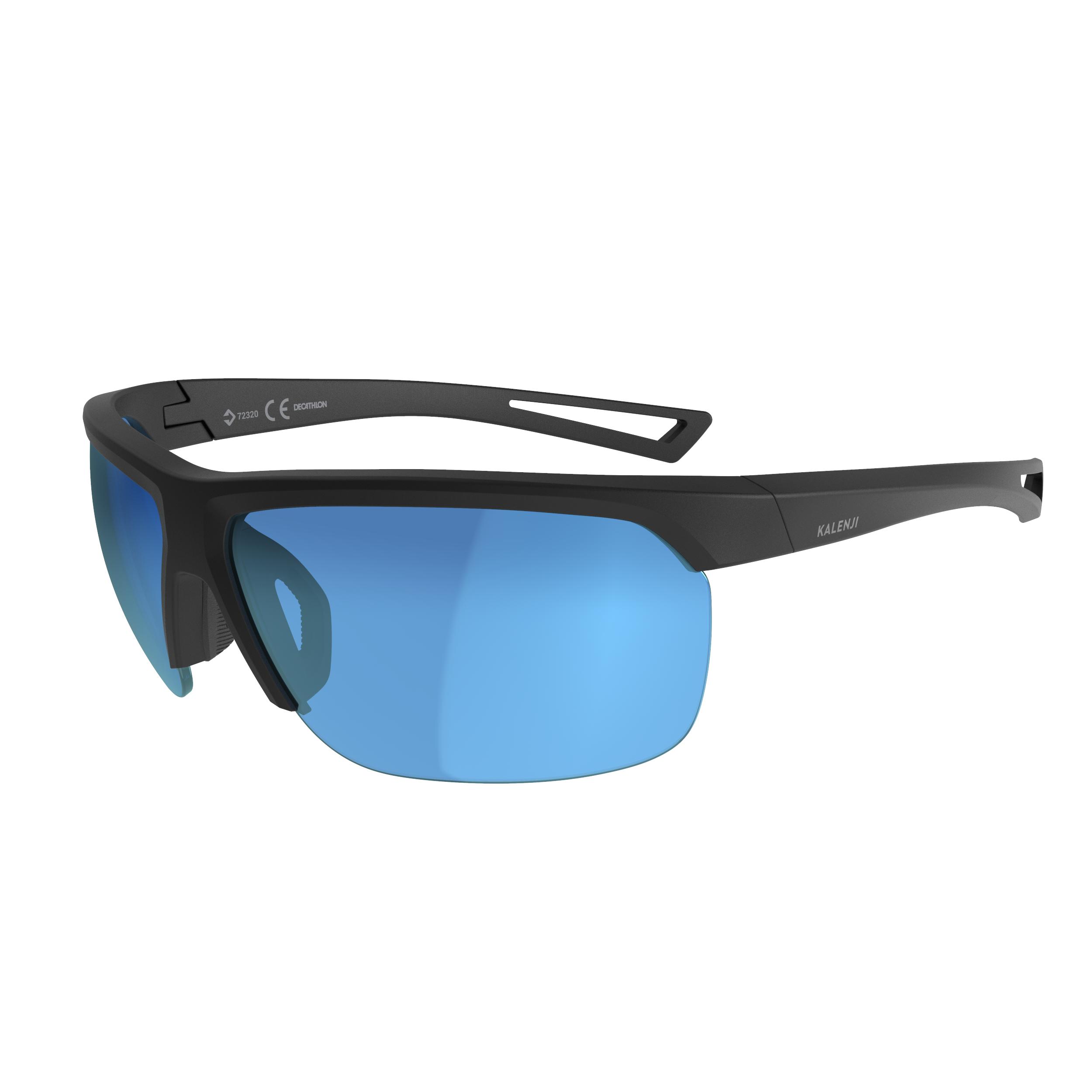 Kalenji Sonnenbrille Laufsport Runsport Kat. 3 Erwachsene schwarz/blau