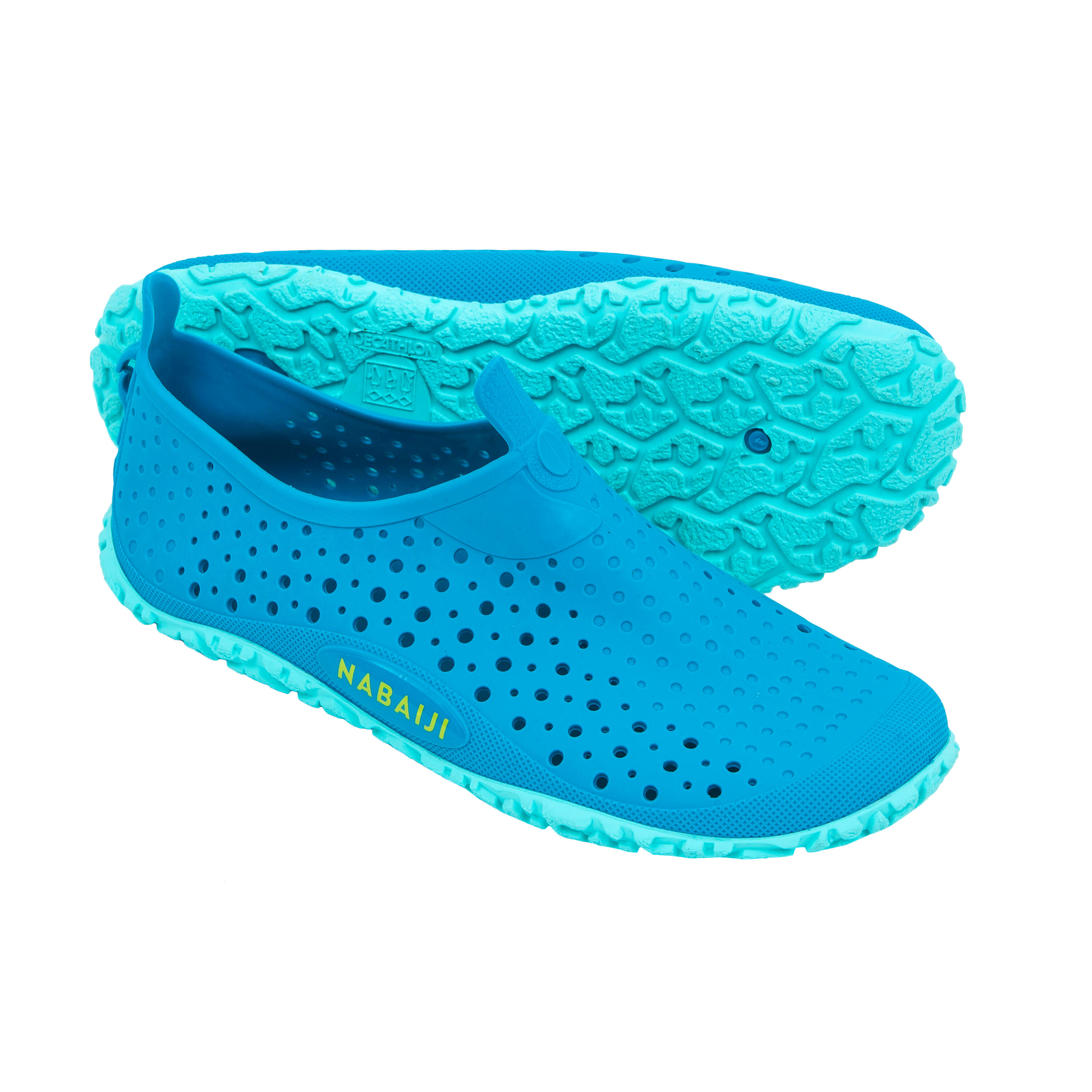 Nabaiji Aquaschuhe Aquadots 100 Kinder blau/grün
