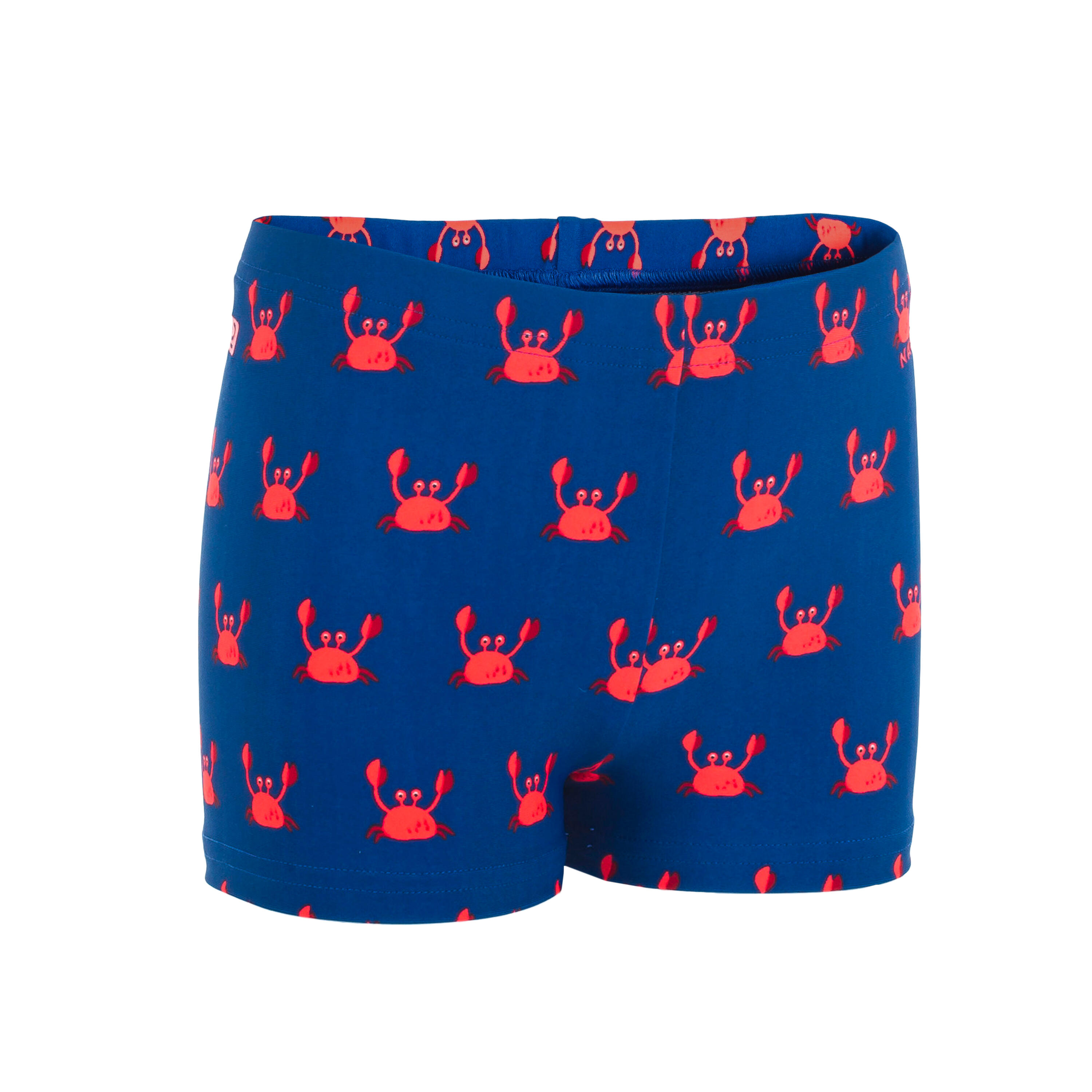 Nabaiji Boxer-Badehose Babys/Kleinkinder bedruckt Streifen blau