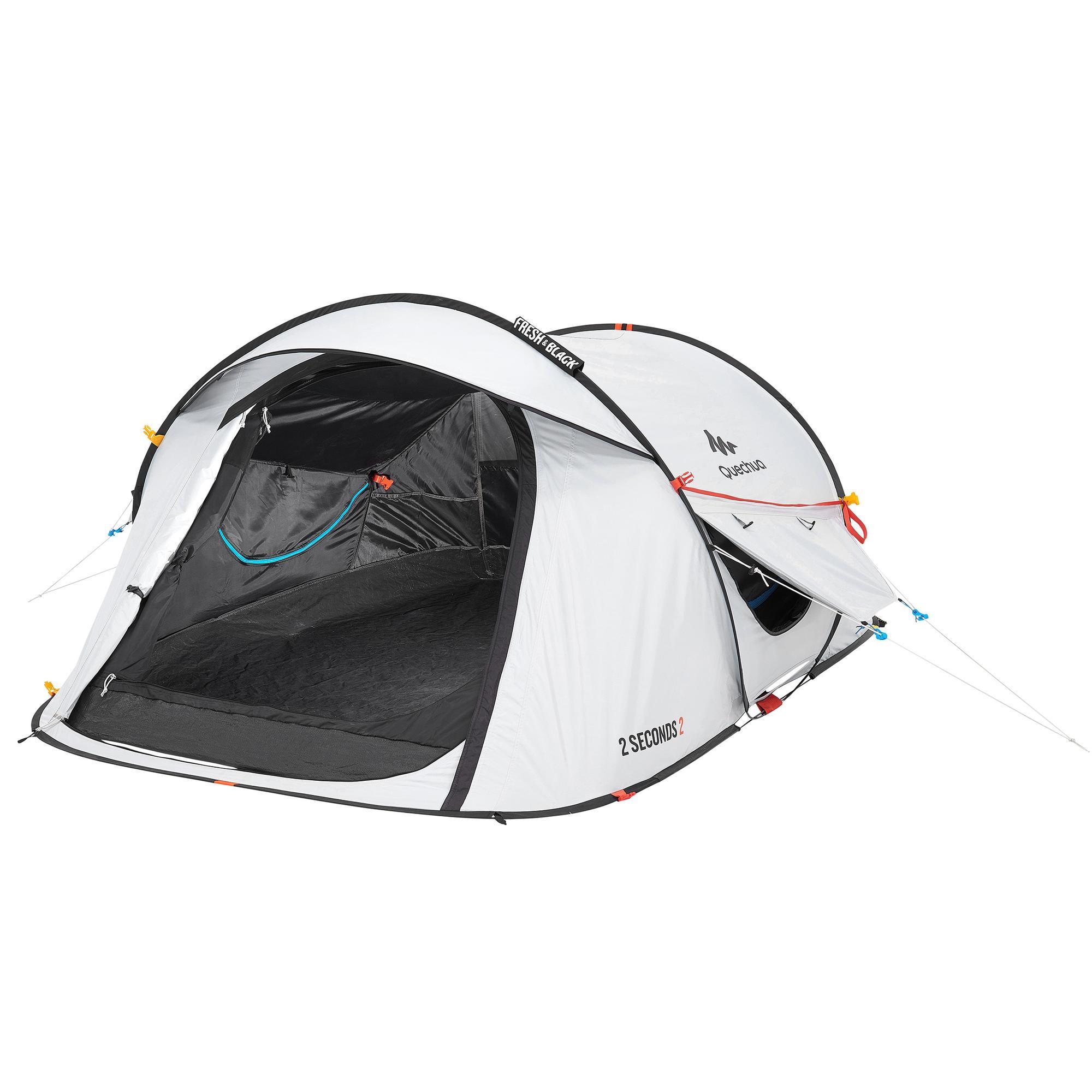 Quechua Wurfzelt Fresh & Black - 2 Seconds für 2 Personen