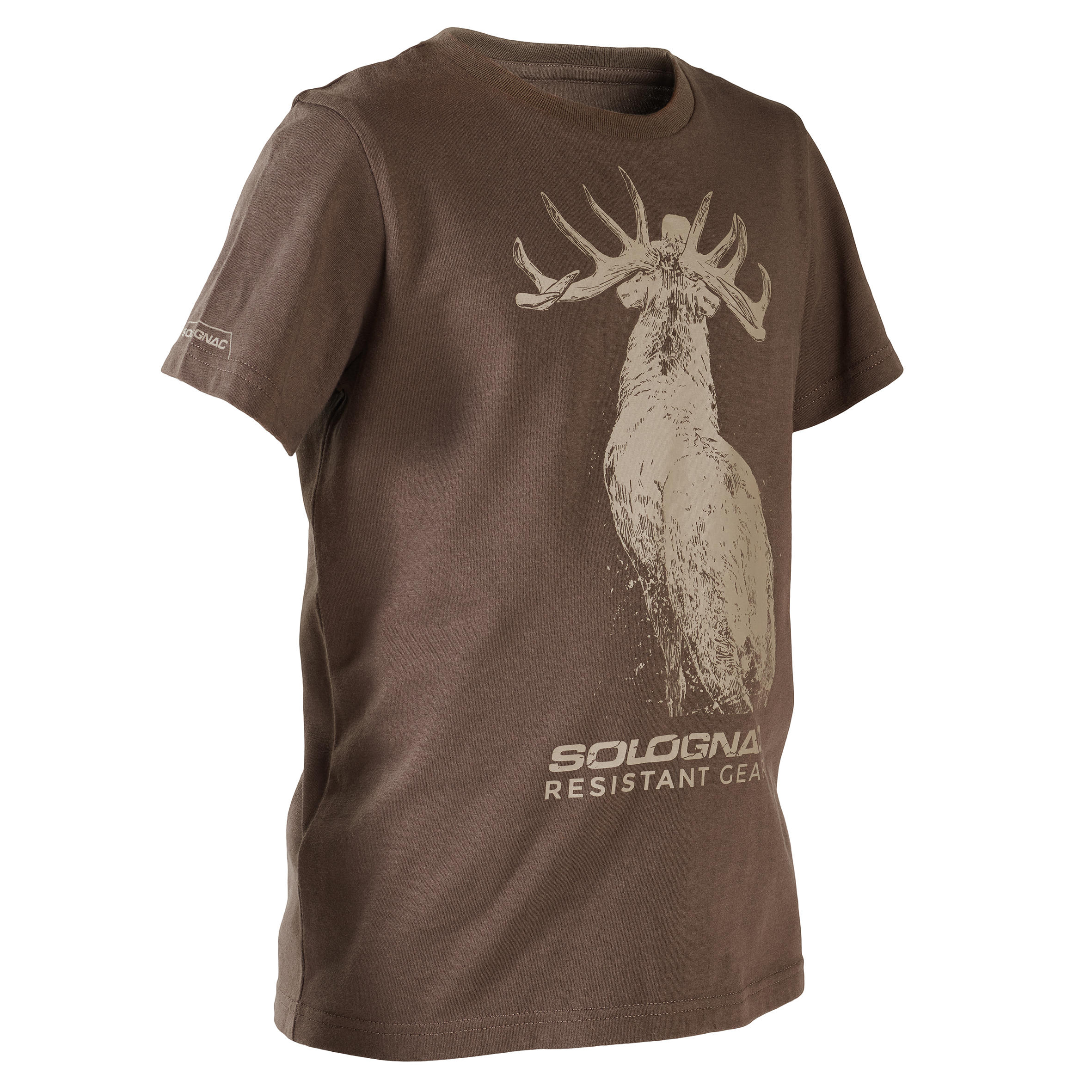 Solognac Jagd-T-Shirt 100 Kinder LTD Wildschwein grün