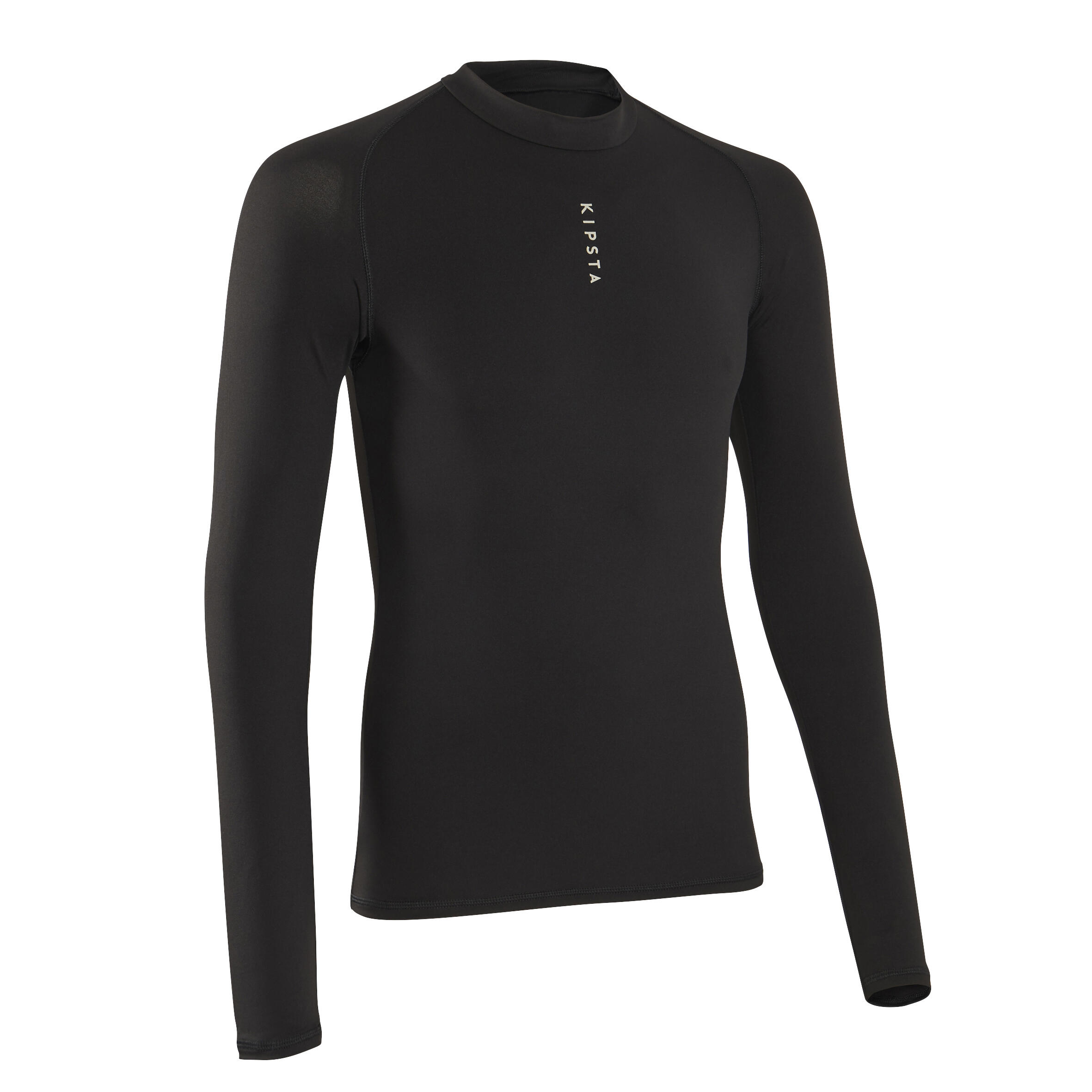 Kipsta Funktionsshirt Fussball langarm Keepcomfort Damen/Herren schwarz