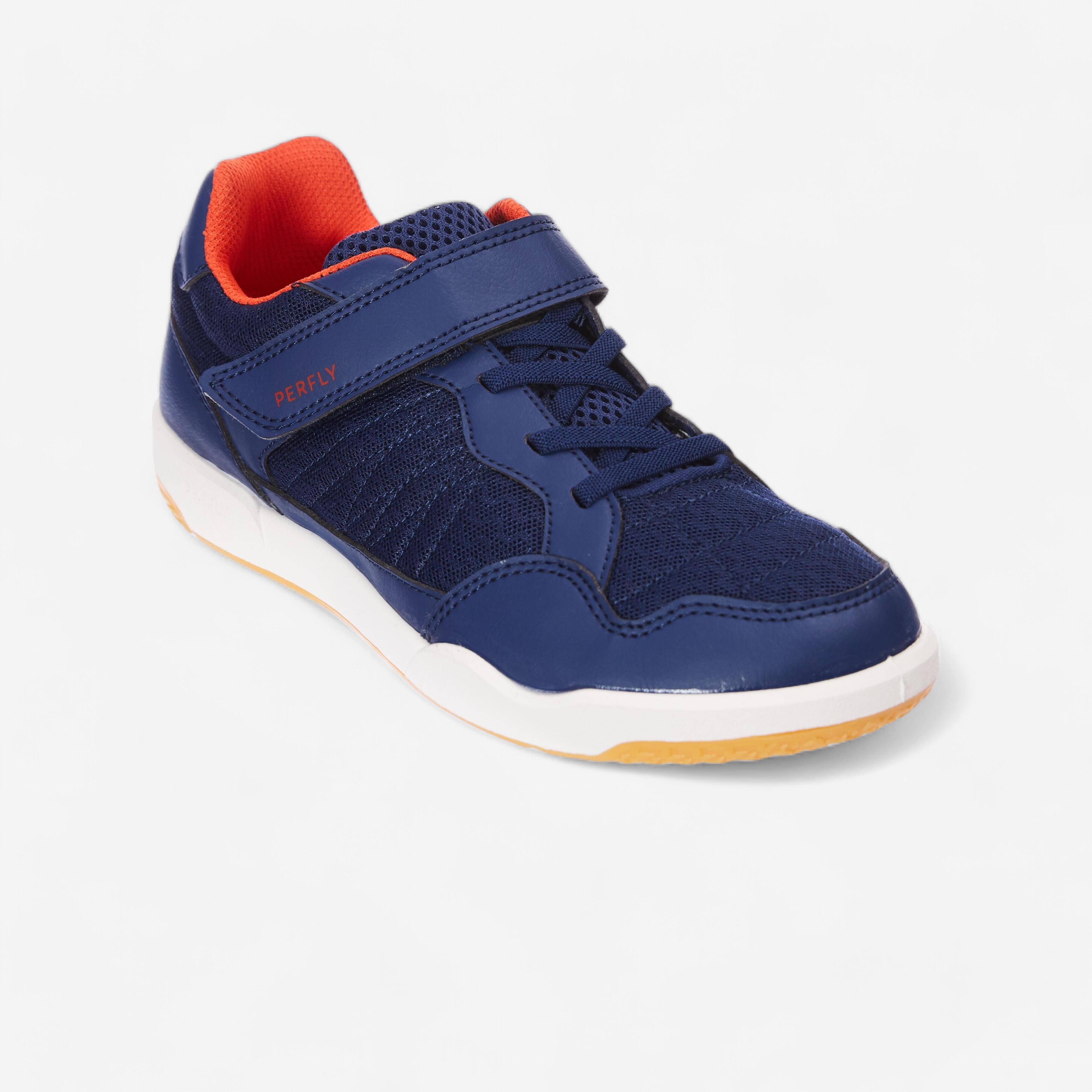 Perfly Badmintonschuhe BS160 Kinder marineblau