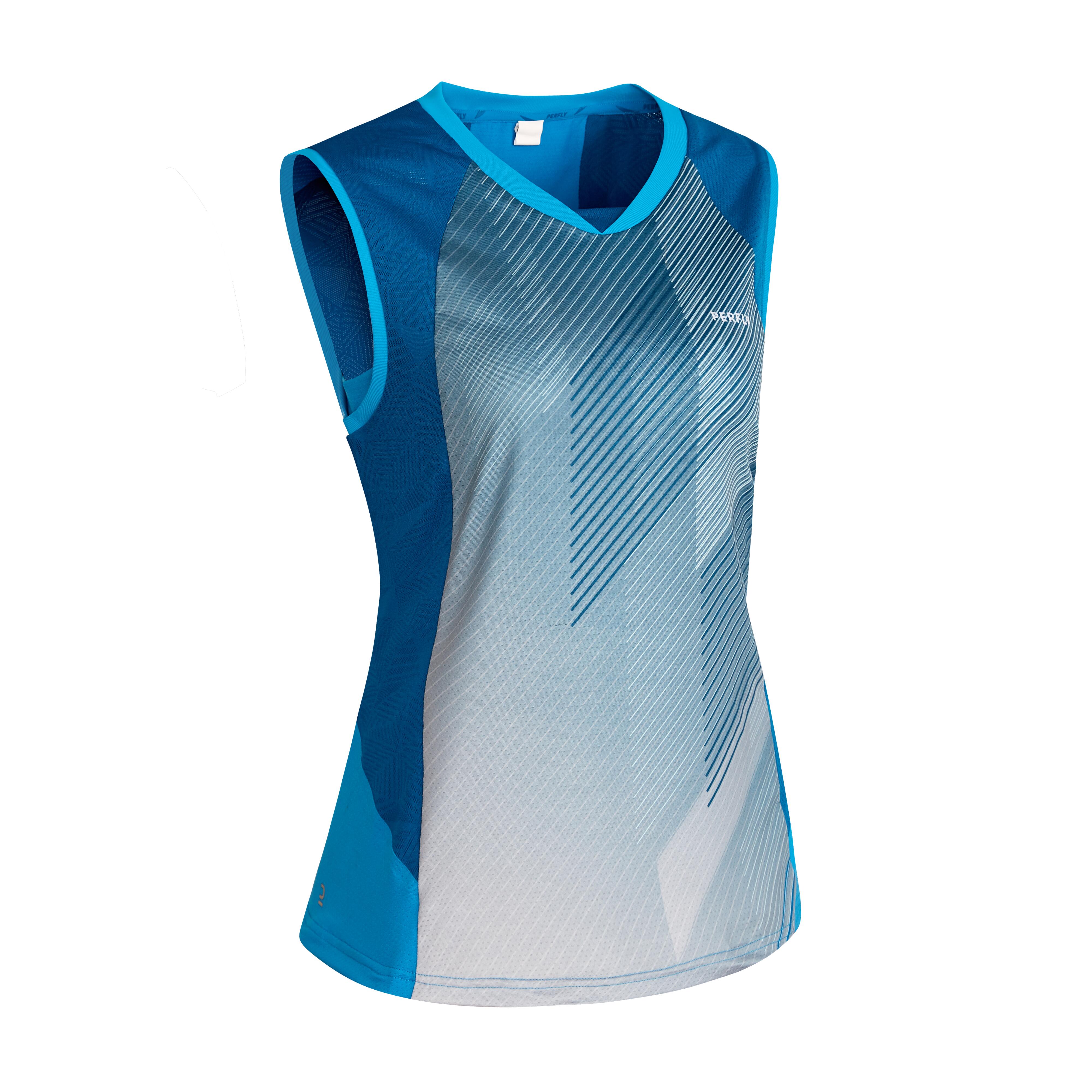 Perfly Badminton T-Shirt TS 900 Damen blau