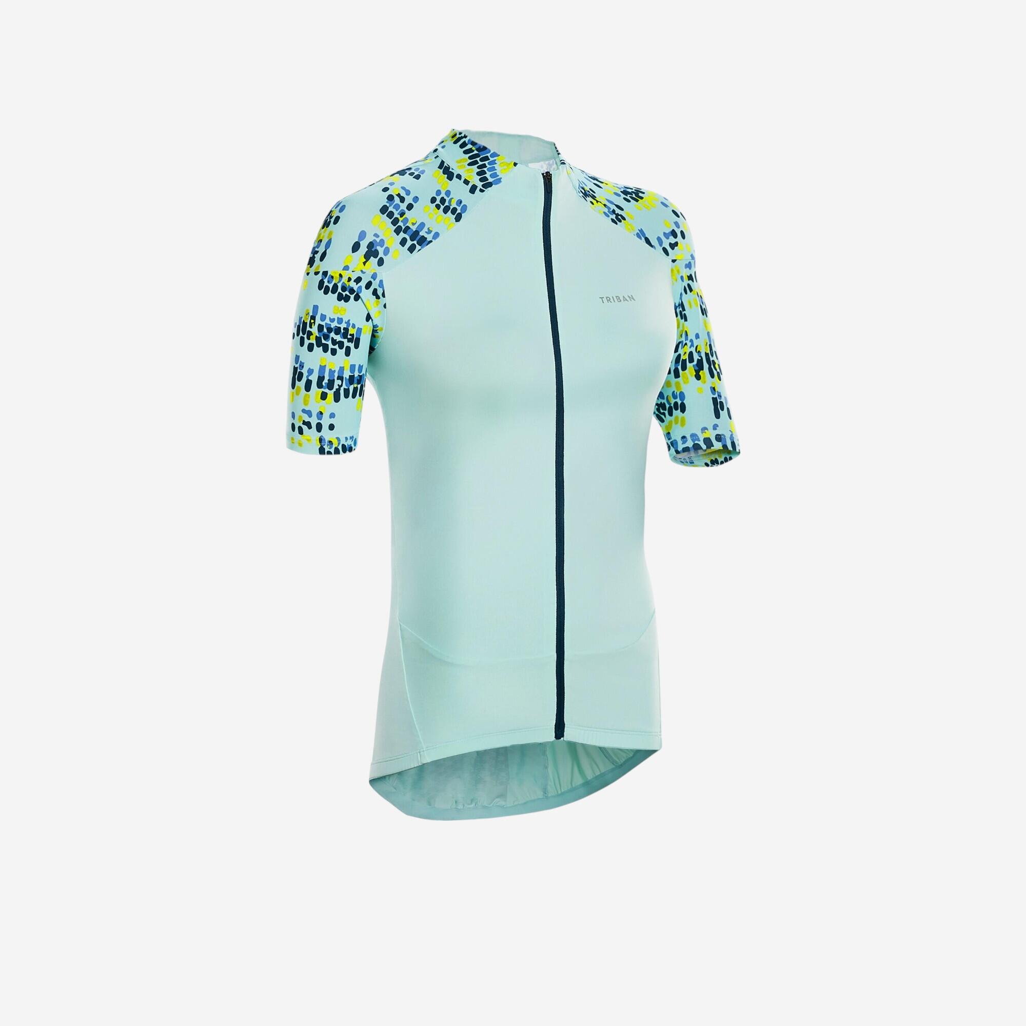 Van Rysel Radtrikot kurzarm Rennrad 500 Glow Damen mint