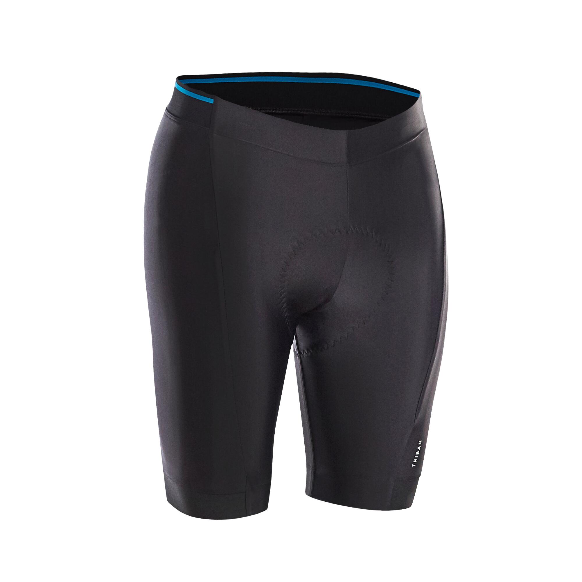Triban Radhose kurz ohne Träger Herren RC 100 schwarz