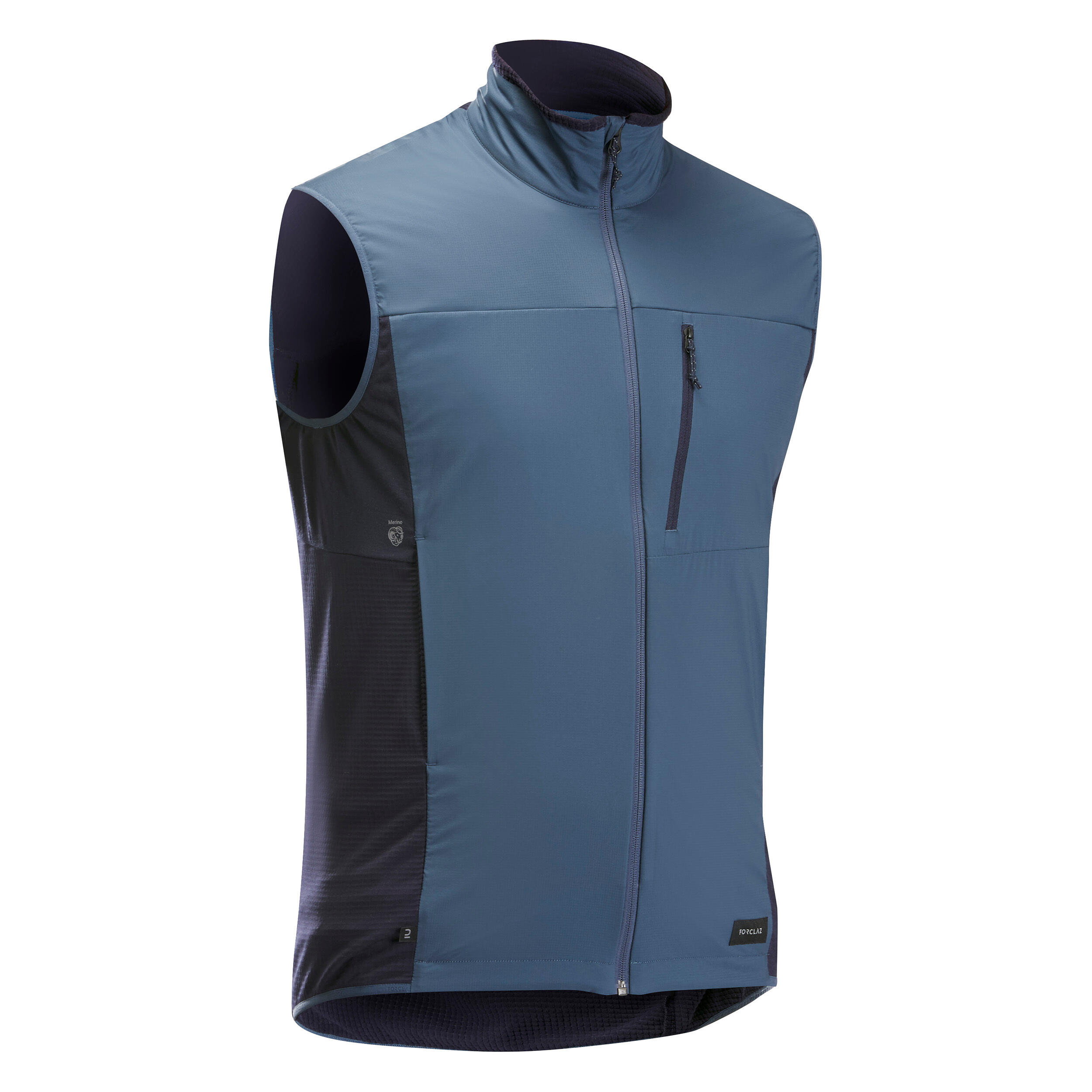 Forclaz Weste Bergtrekking MT500 Wind winddicht Herren blau