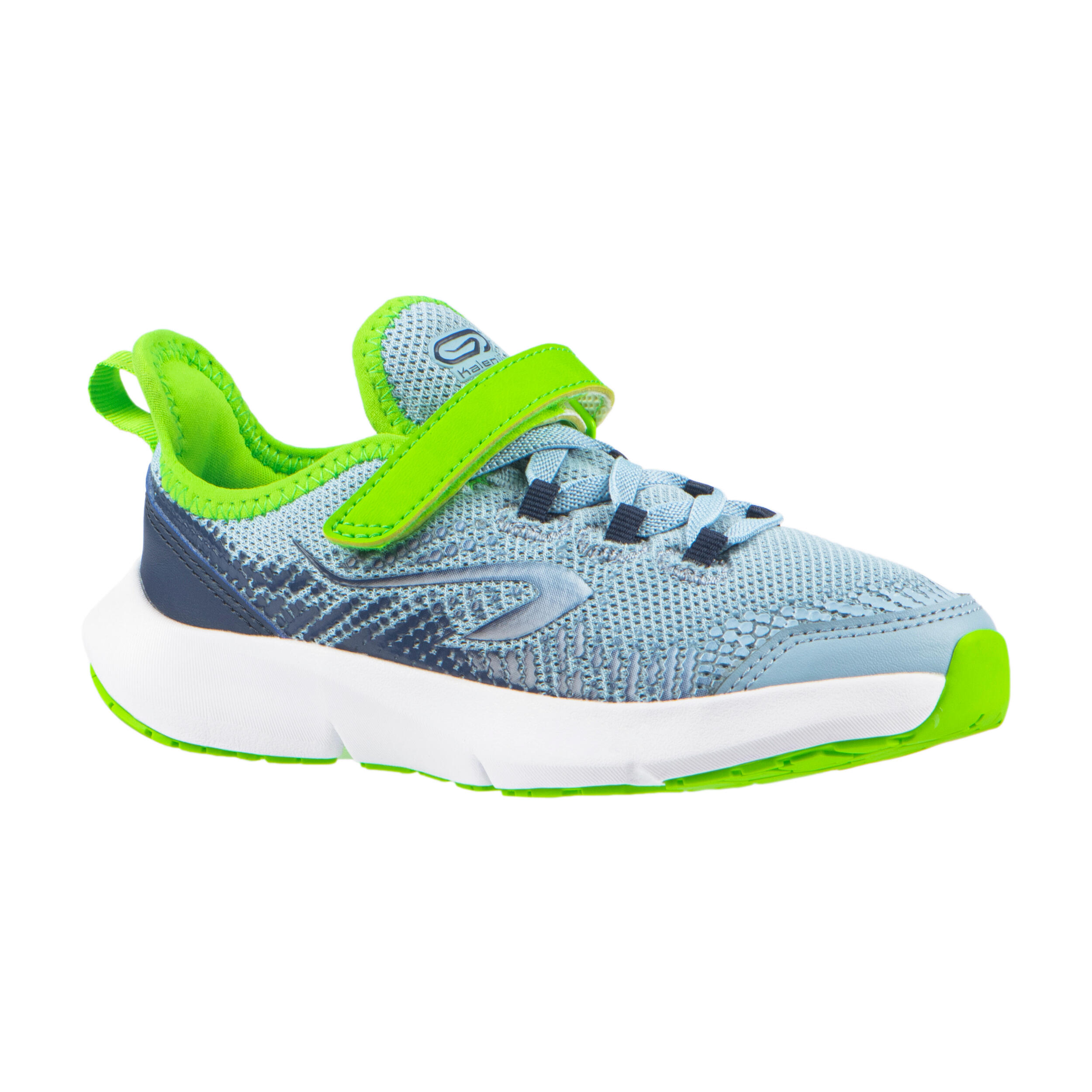 Decathlon Laufschuhe AT Flex Run Klettverschluss Kinder blau/grün