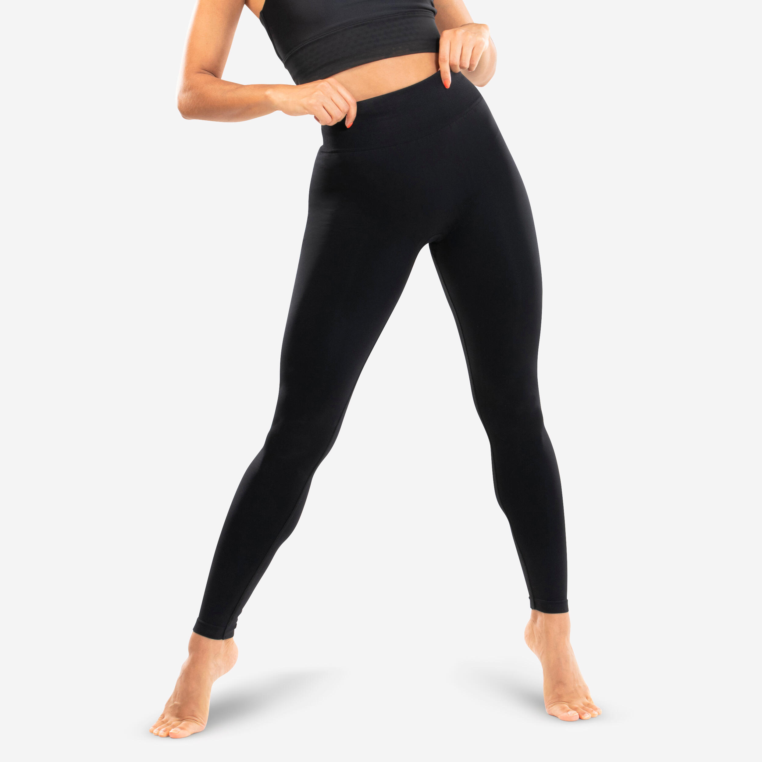 Starever Tanz-Leggings Modern Dance nahtlos Damen schwarz
