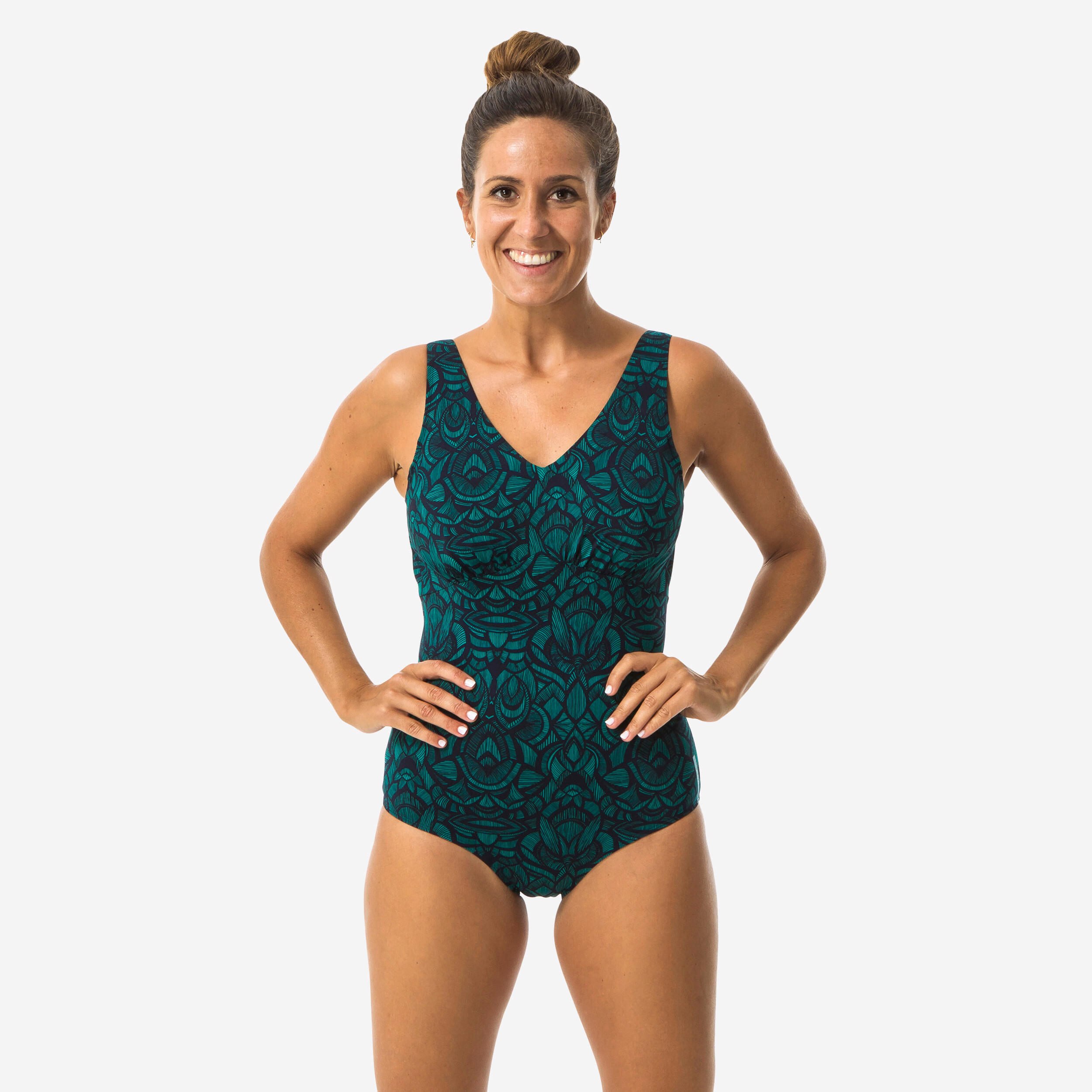 Nabaiji Badeanzug Romi Nick Aquagym Damen grün