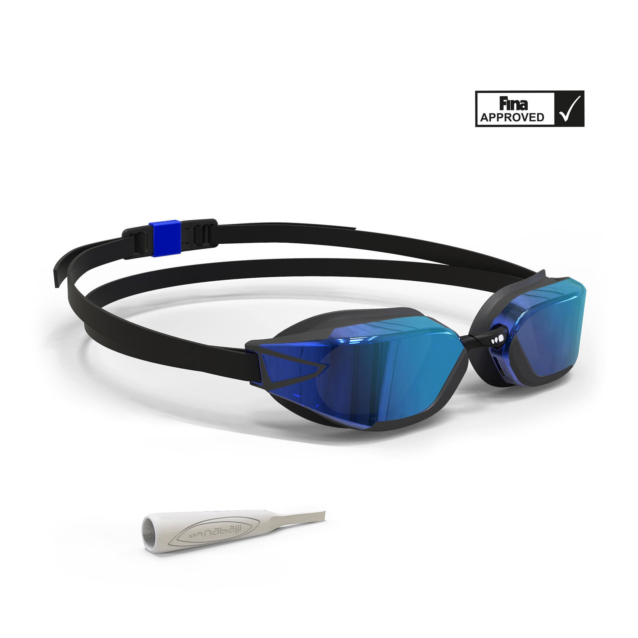 Nabaiji Schwimmbrille 900 B-Fast verspiegelt schwarz/rot