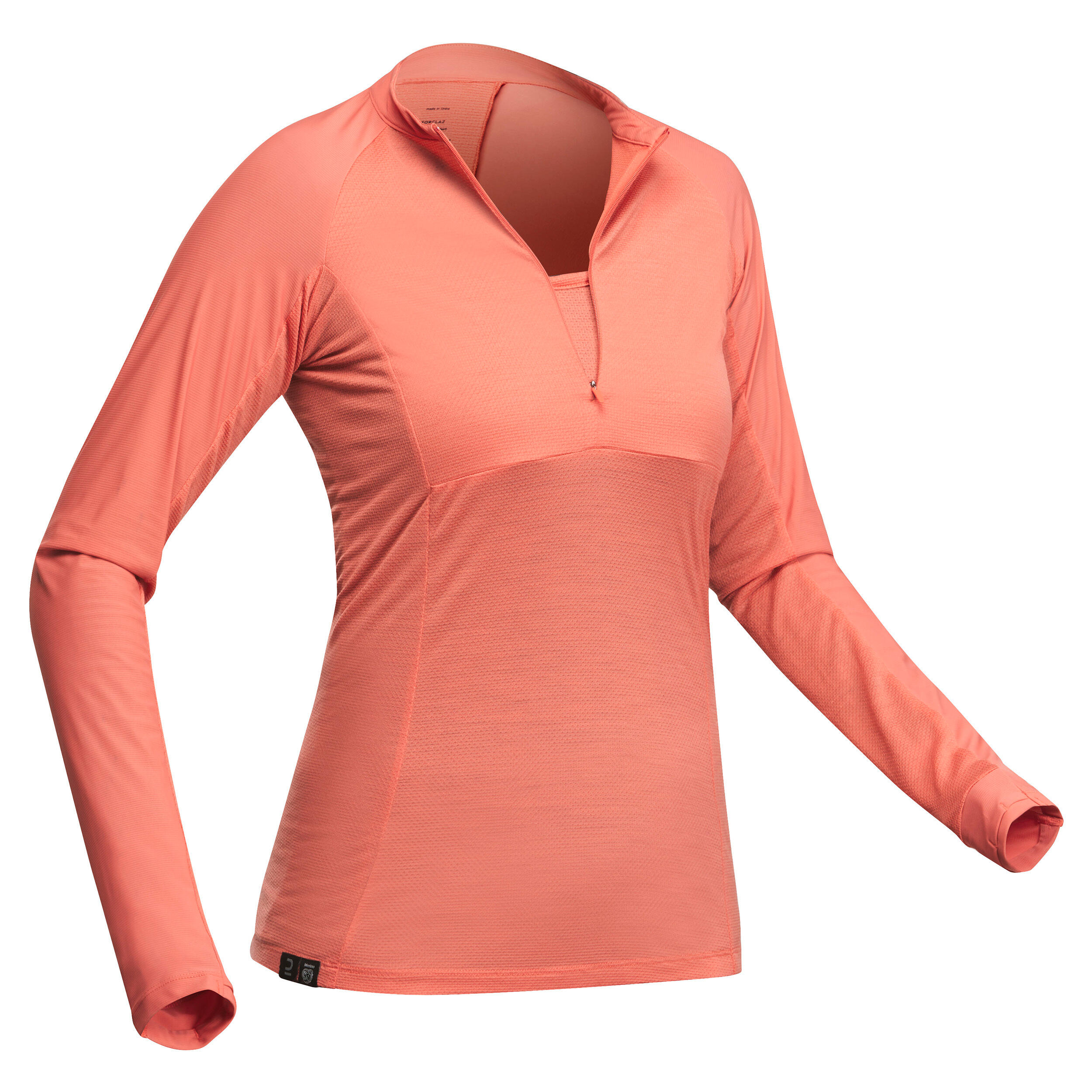 Forclaz Langarmshirt Tropic 900 Damen korallenrot