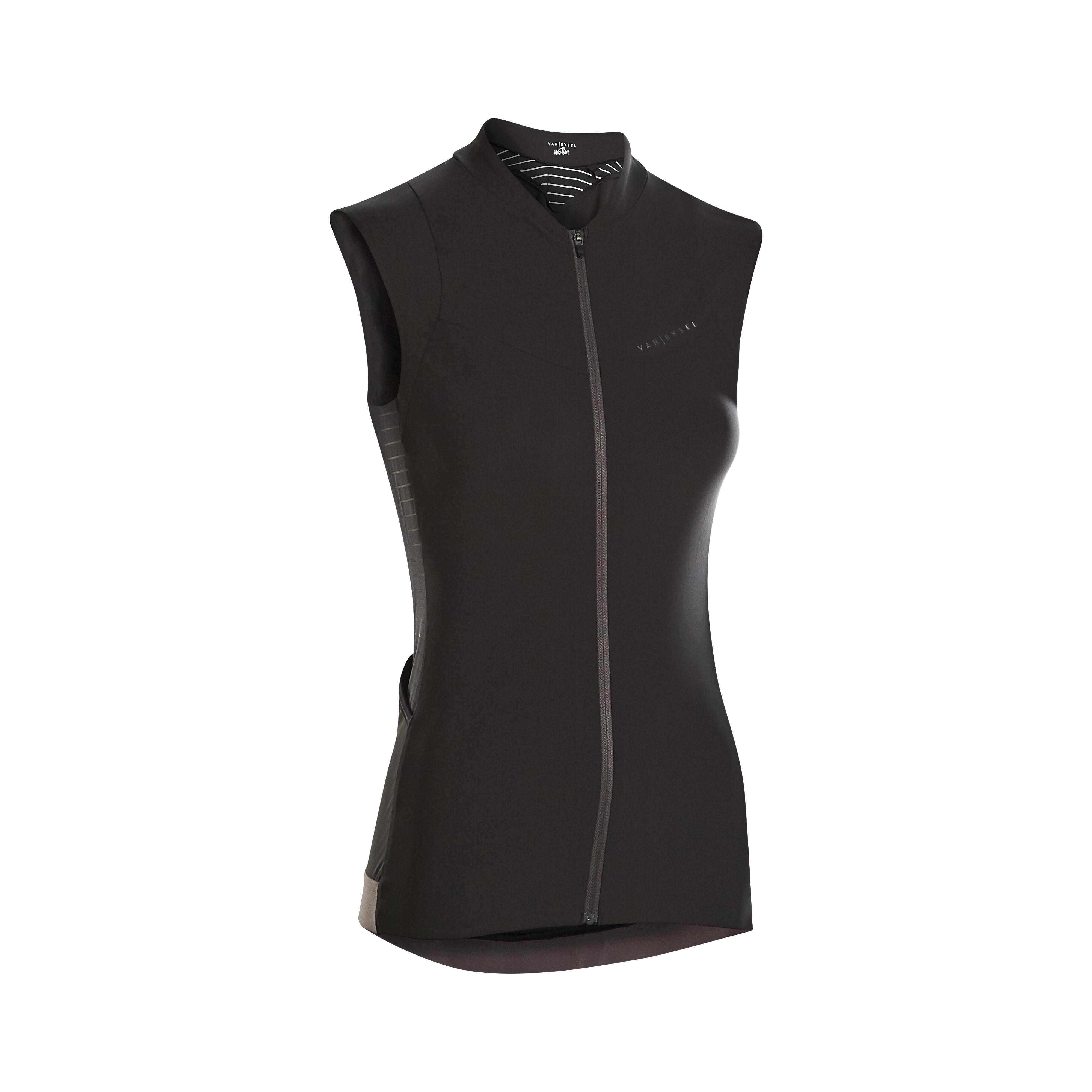 Van Rysel Radtrikot ärmellos RCR Damen schwarz