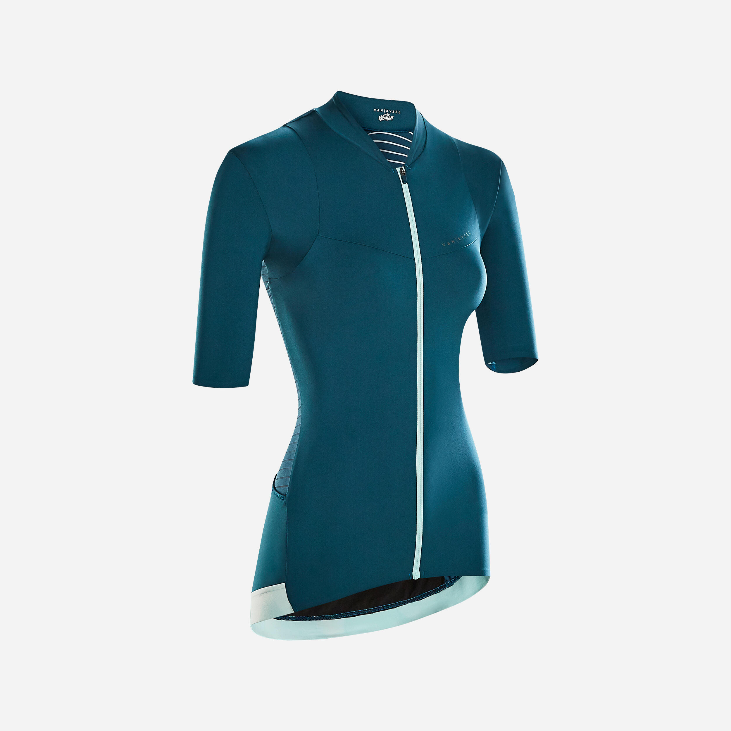 Van Rysel Fahrradtrikot kurzarm Rennrad RCR Damen lila