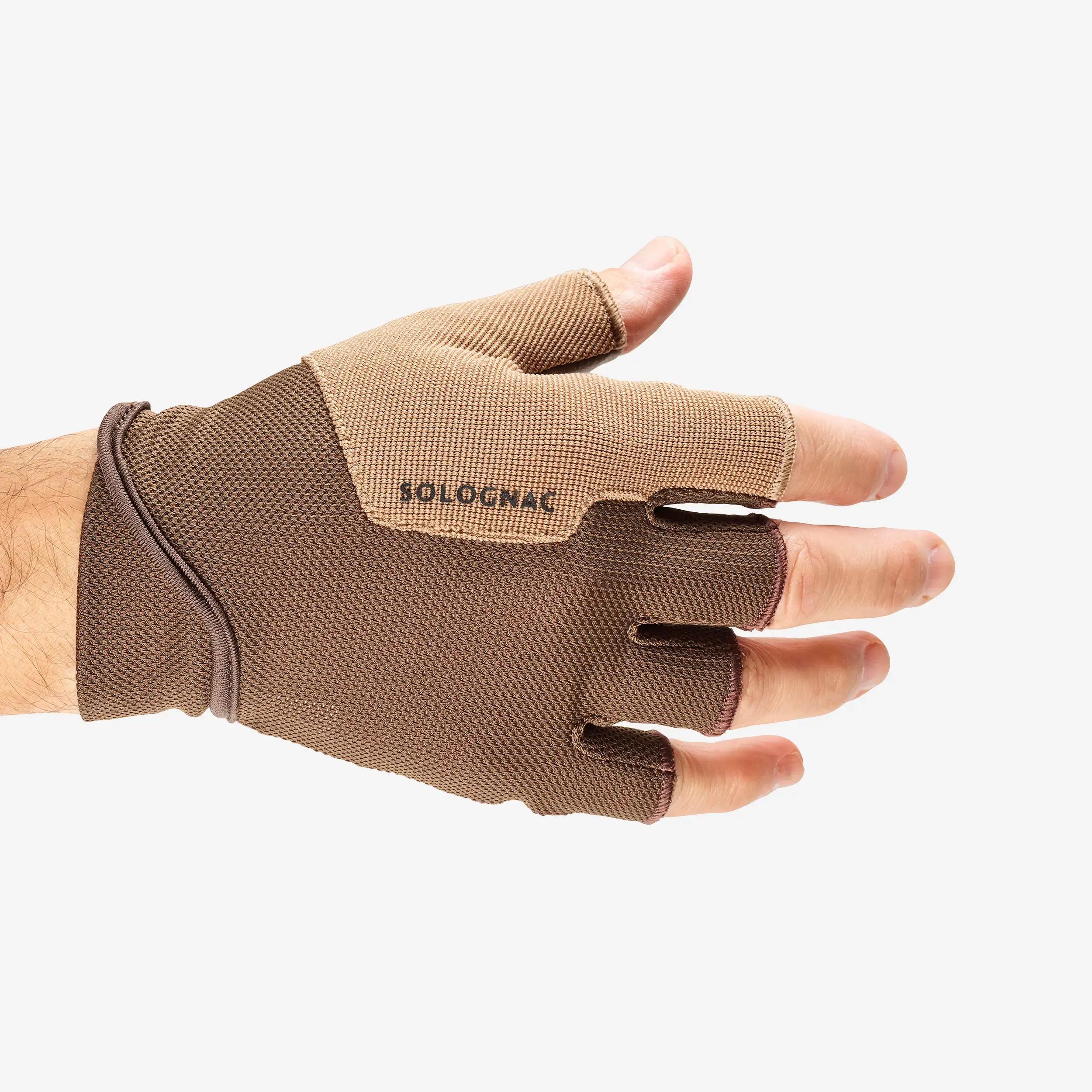 Solognac Schießhandschuhe TRAP braun