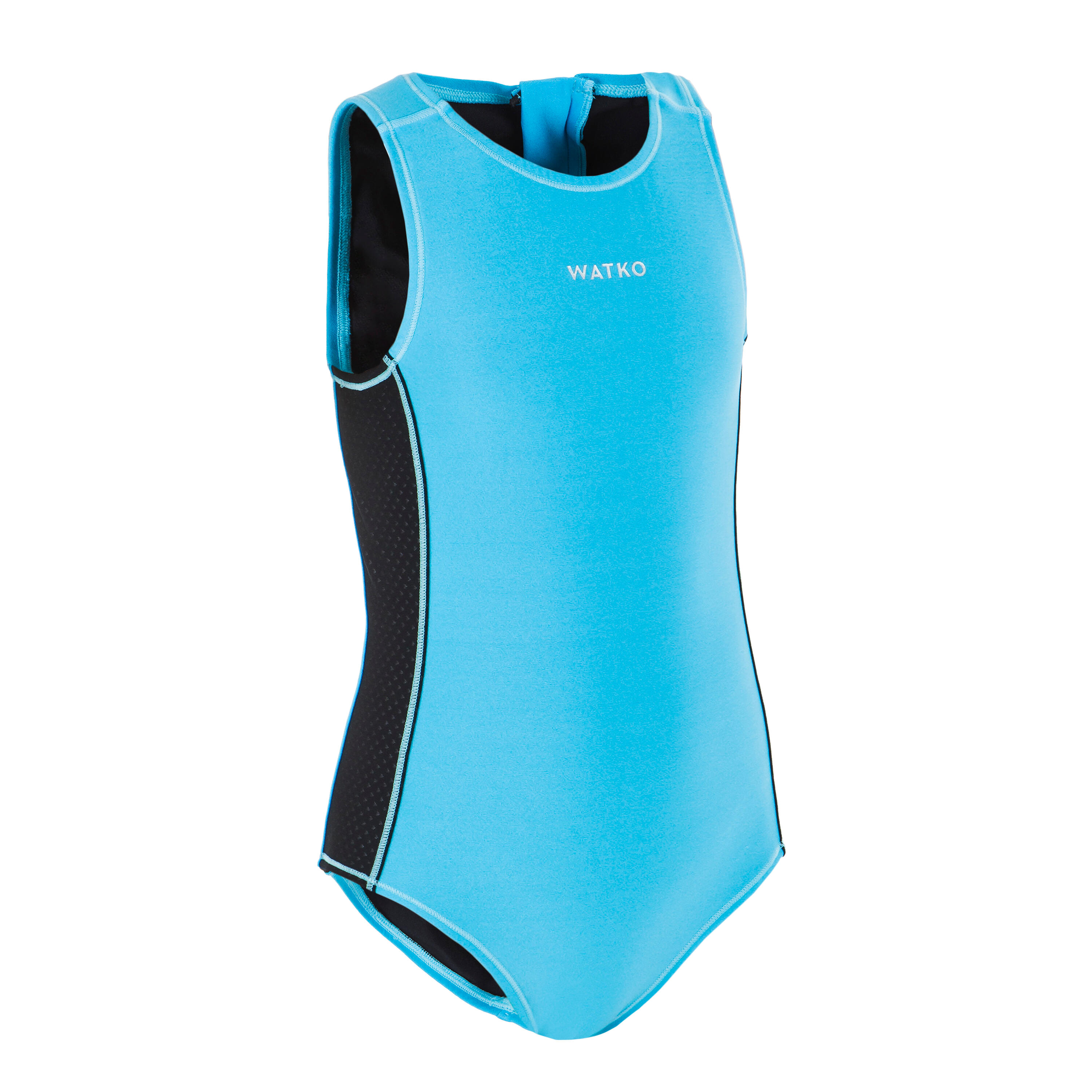 Watko Badeanzug Wasserball Mädchen hellblau