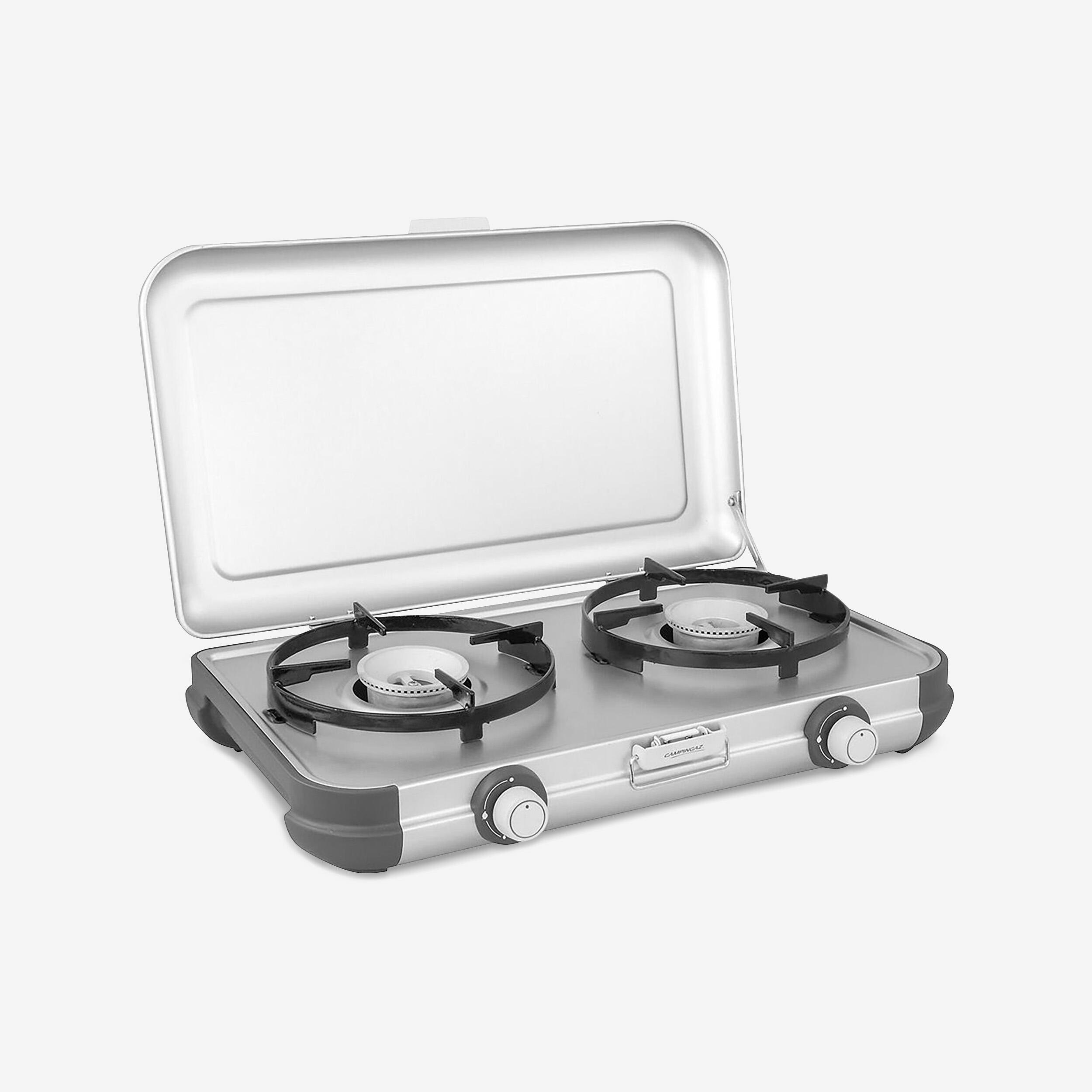 Campingaz Campingkocher 2-flammig Kitchen Kit CV mit Druckminderer und Schlauch