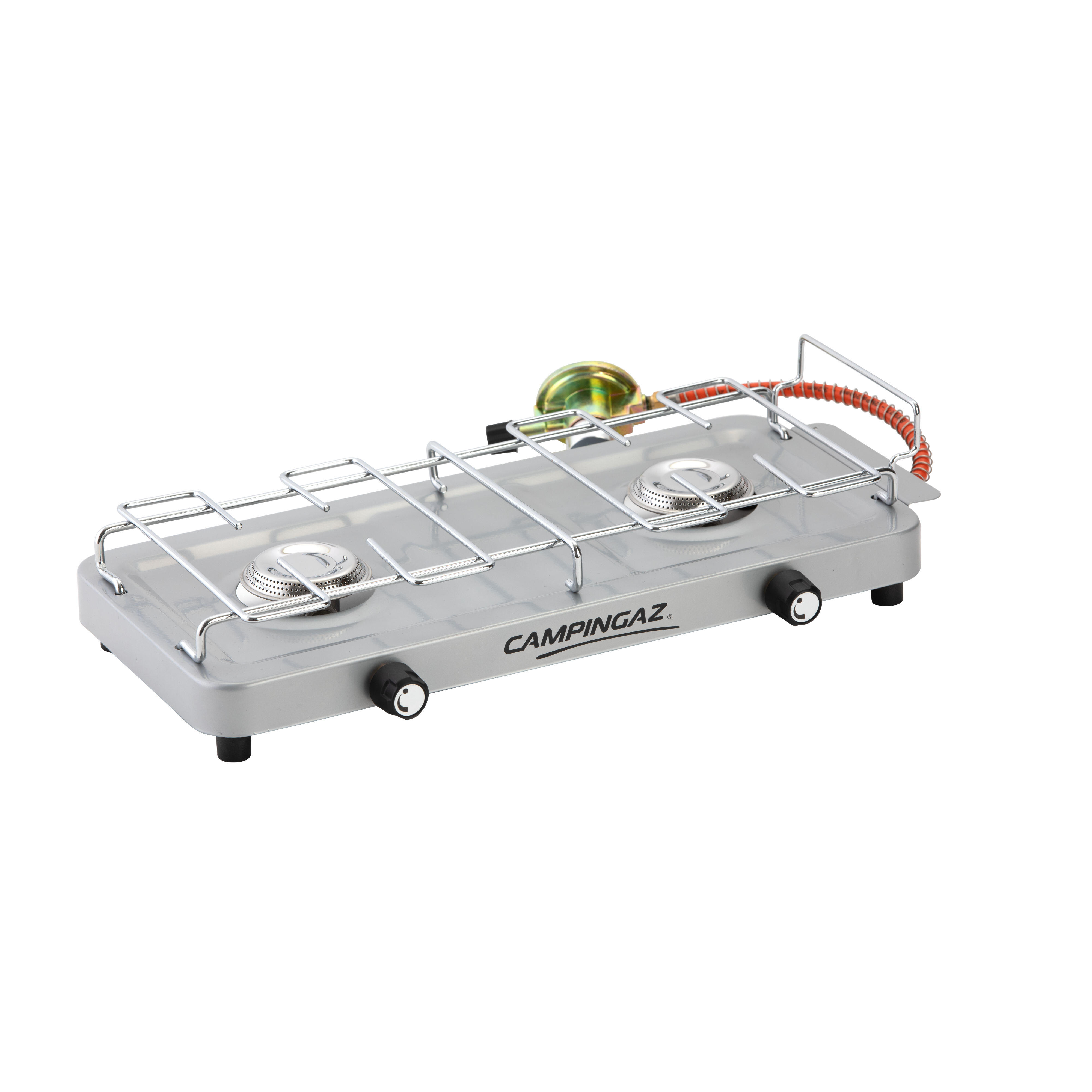 Campingaz Campingkocher 2-flammig 100S CG Set mit Druckminderer und Schlauch