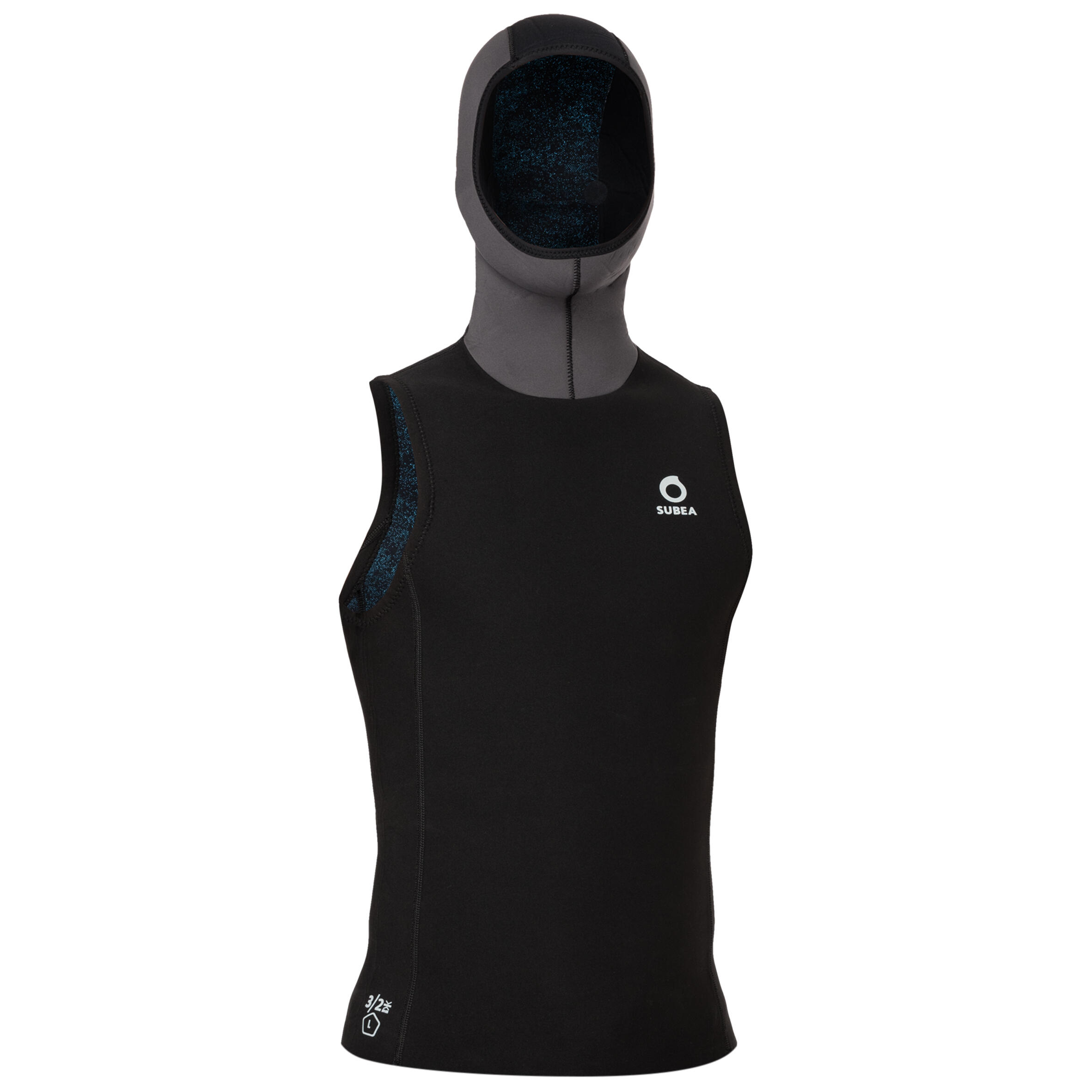 Subea Neoprentop Tauchen mit Kopfhaube SCD 3/2 mm schwarz