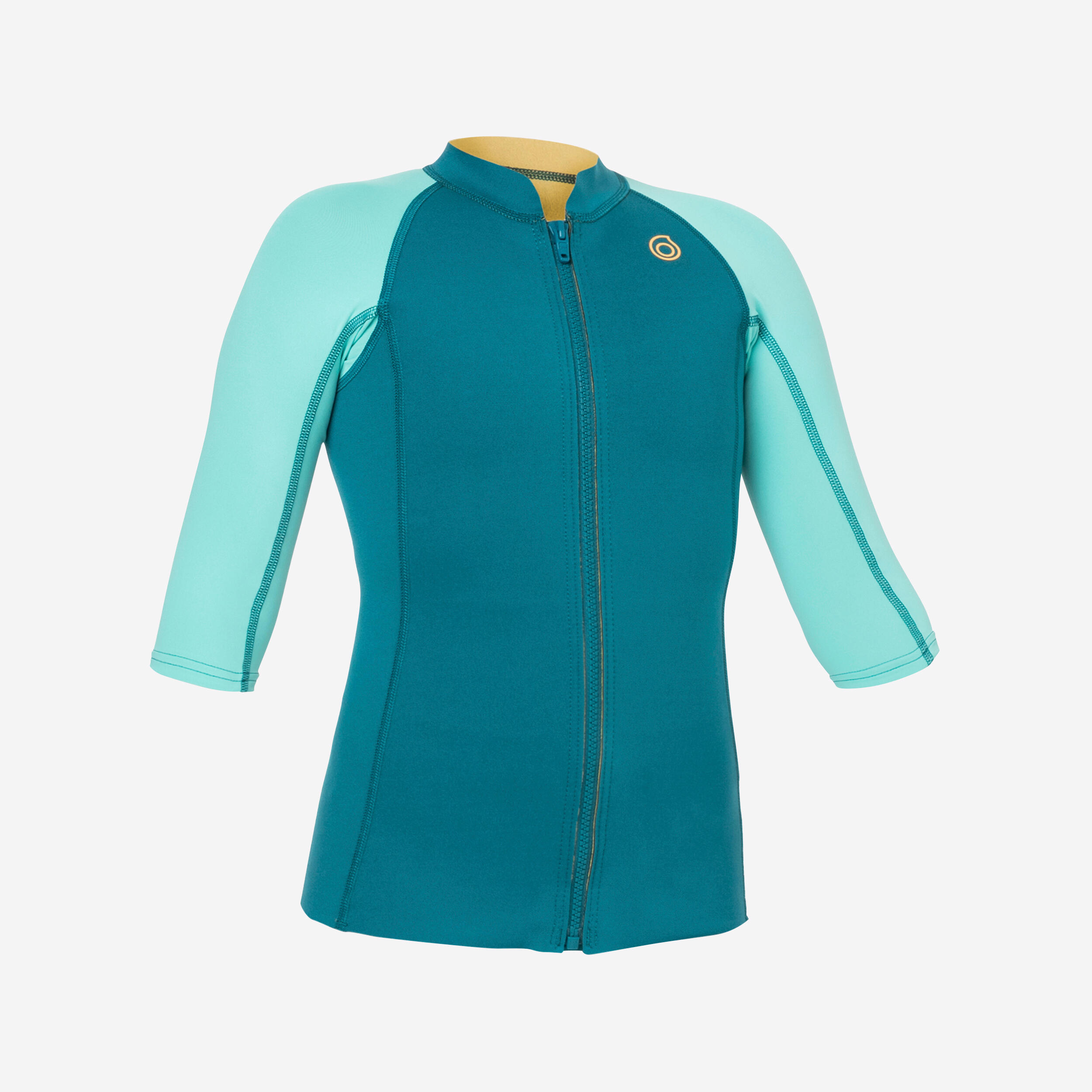 Subea Neoprenjacke Schnorcheln kurzarm Kinder 500 1,5 mm türkis